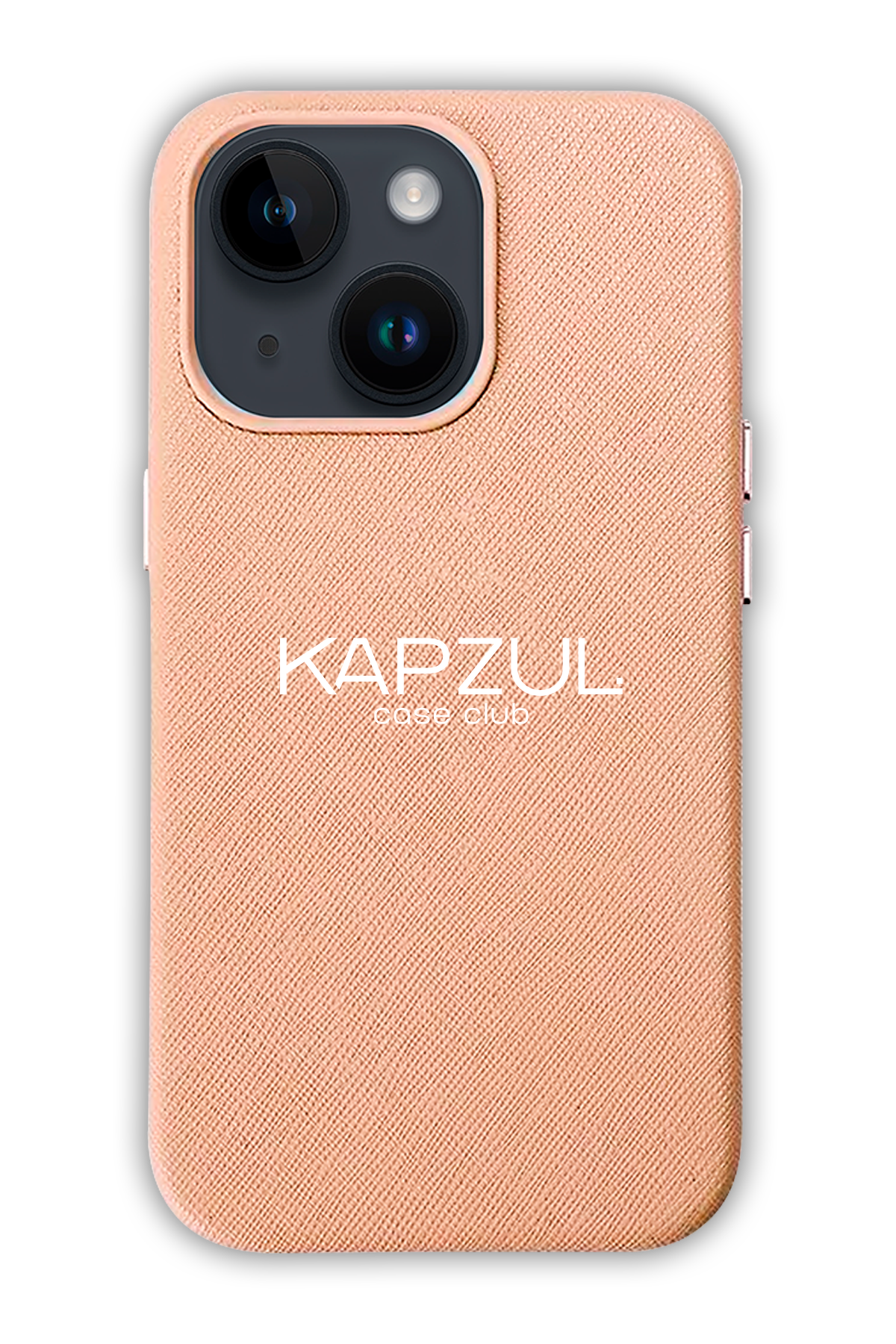 Camel - iPhone 14 - Leather Case (Logo)