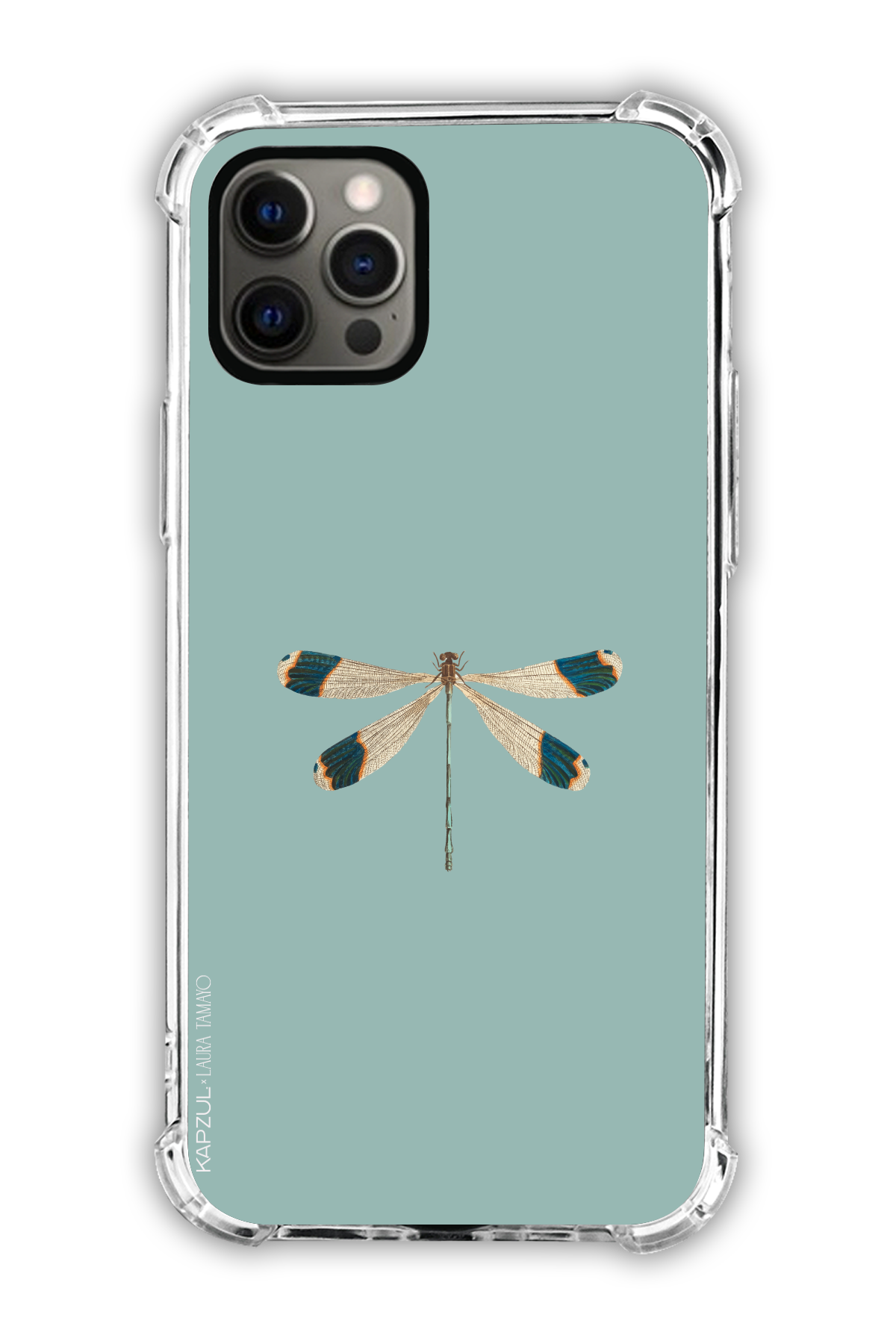 Green - Simple Design – Bug Case - iPhone 12 Pro - Transparent Case