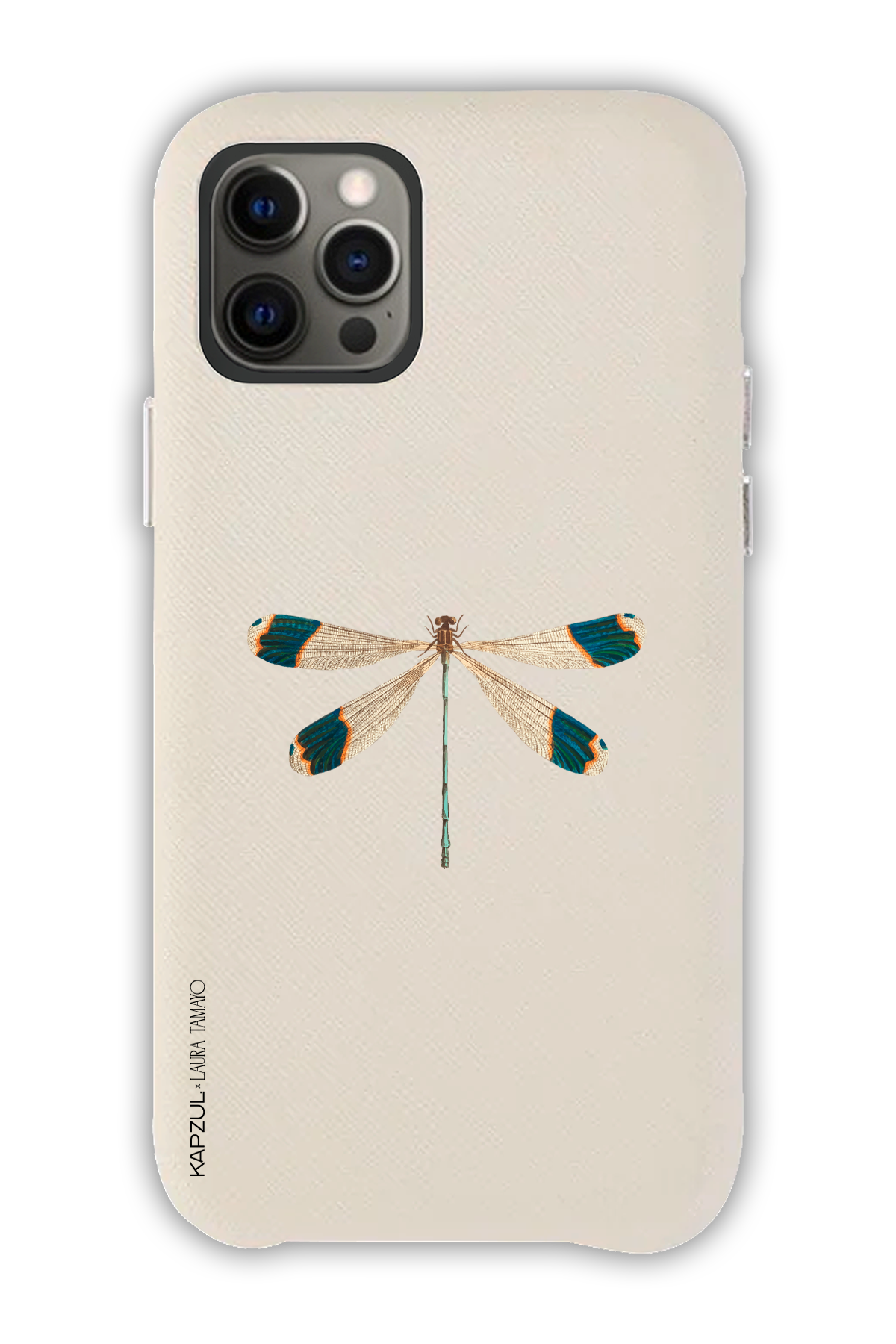 White - Simple Design – Bug Case - iPhone 12 Pro - Leather Case