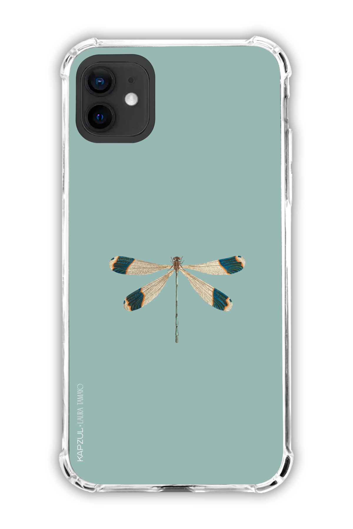 Green - Simple Design – Bug Case - iPhone 12 - Transparent Case