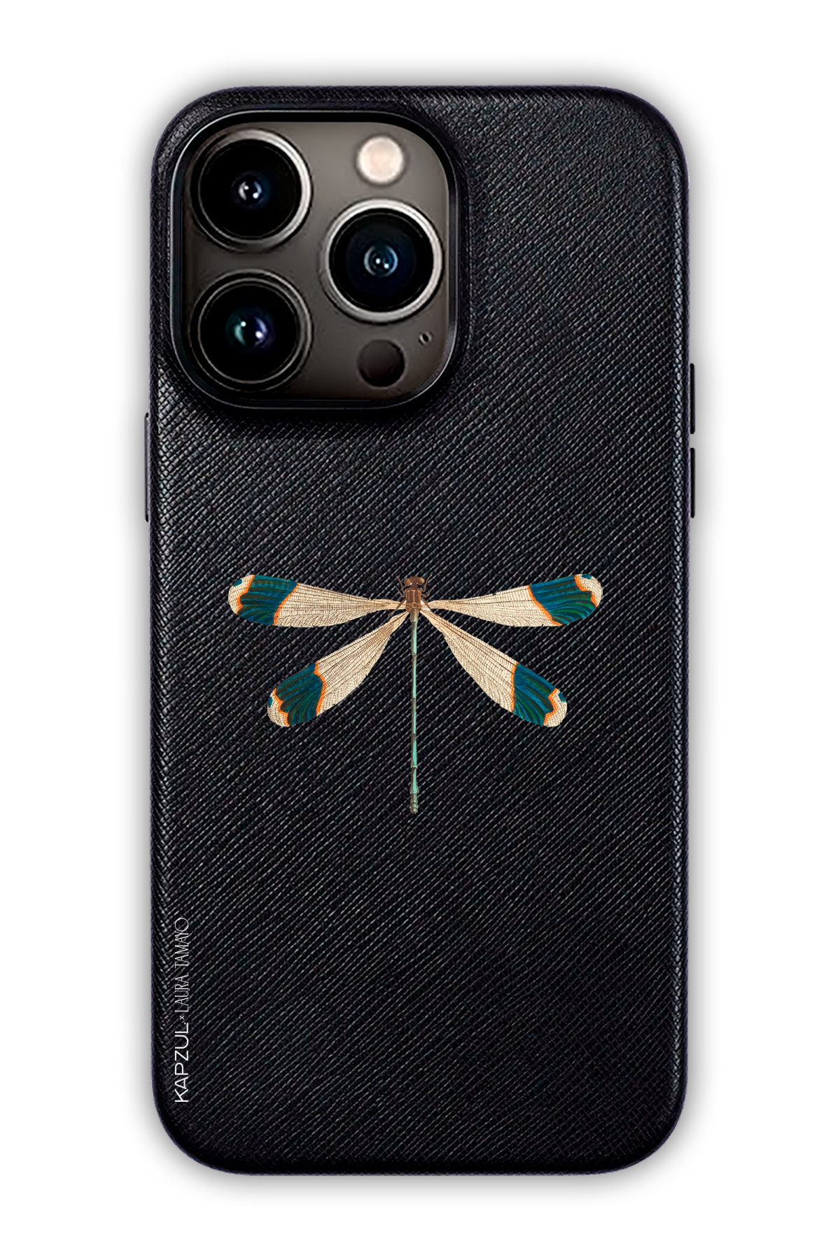 Black - Simple Design – Bug Case - iPhone 13 Pro Max - Leather Case