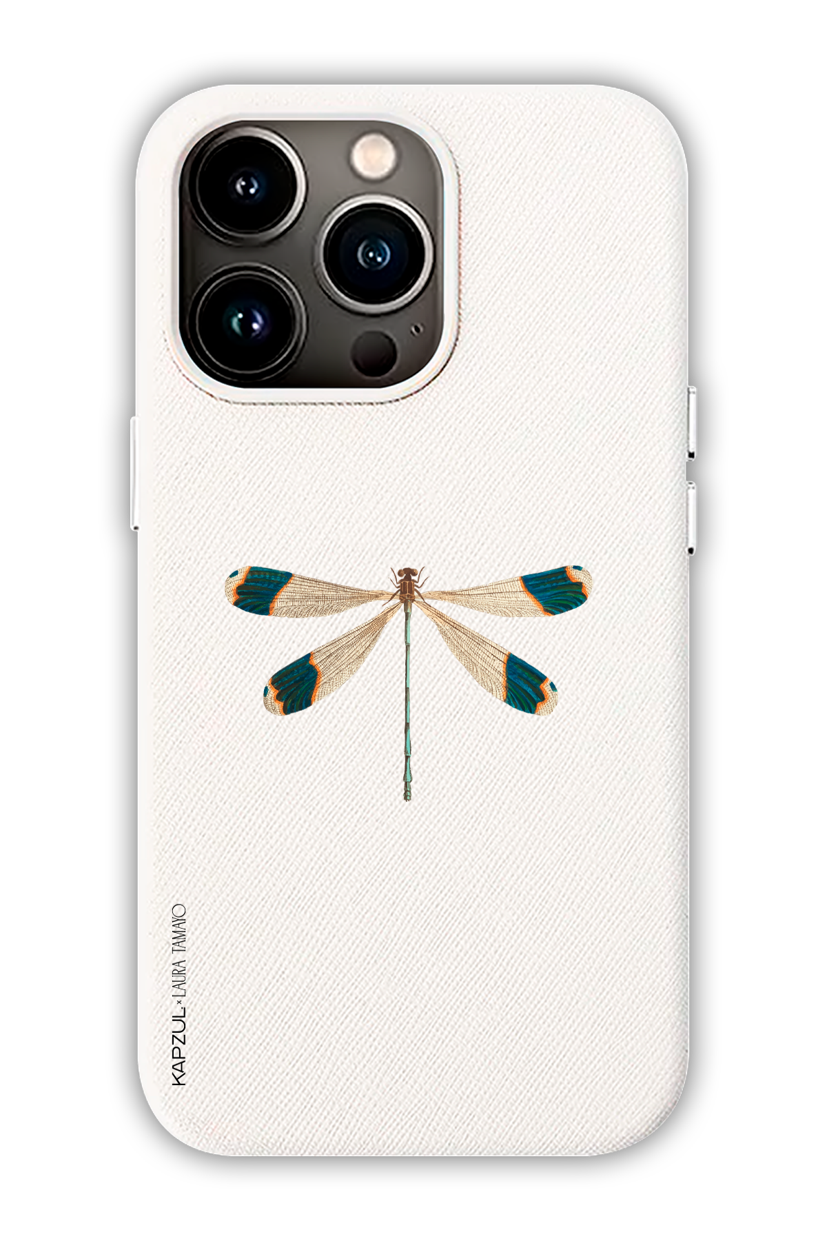 White - Simple Design – Bug Case - iPhone 13 Pro - Leather Case