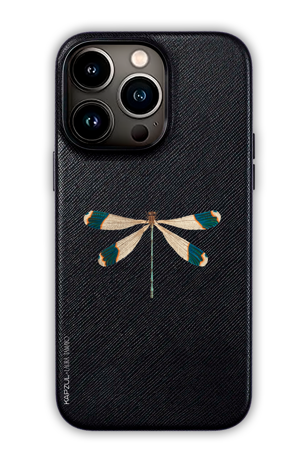 Black - Simple Design – Bug Case - iPhone 13 Pro - Leather Case