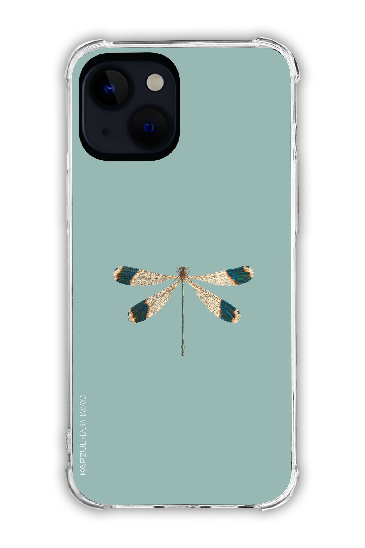Green - Simple Design – Bug Case - iPhone 15 Plus - Transparent Case