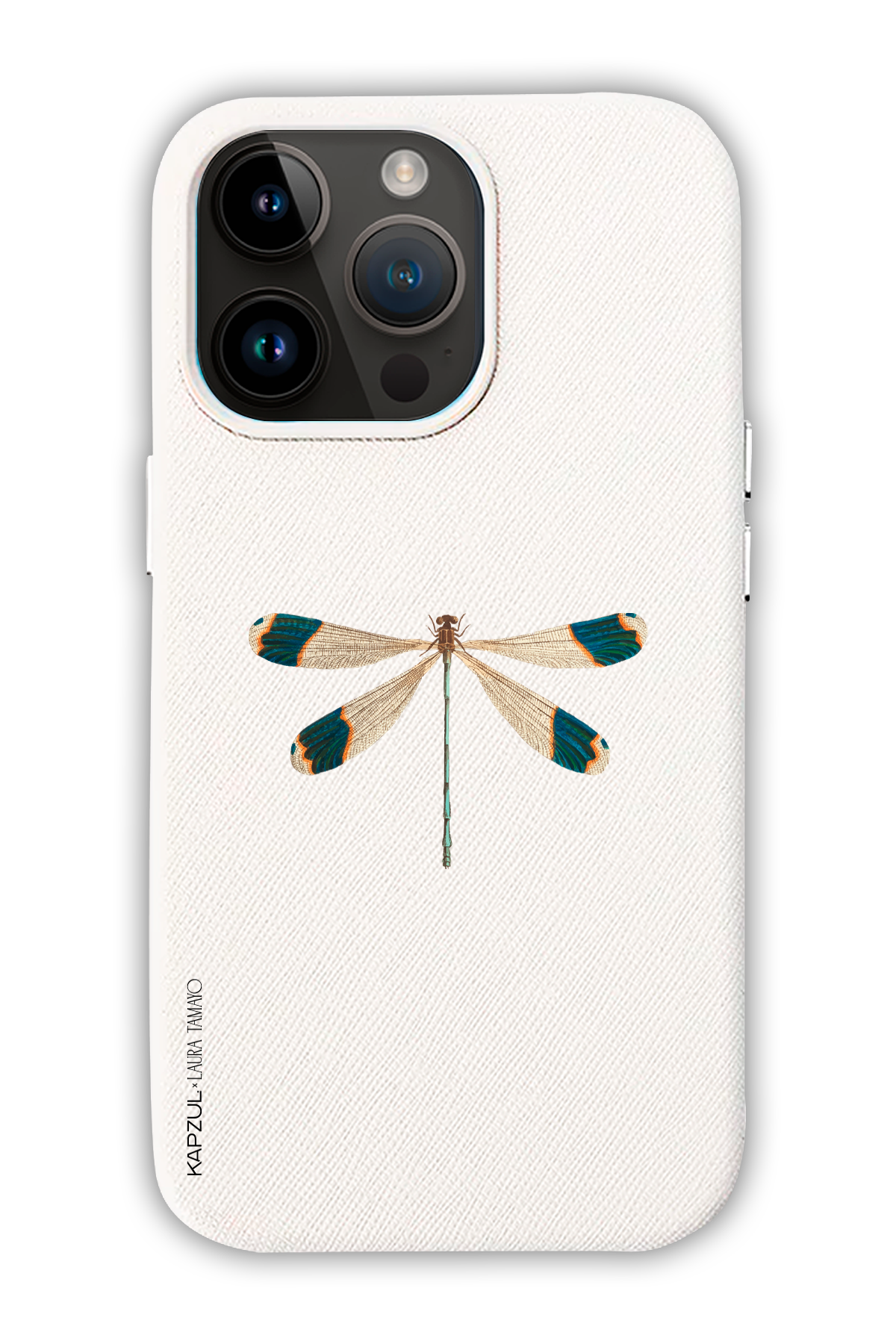 White - Simple Design – Bug Case - iPhone 14 Pro - Leather Case