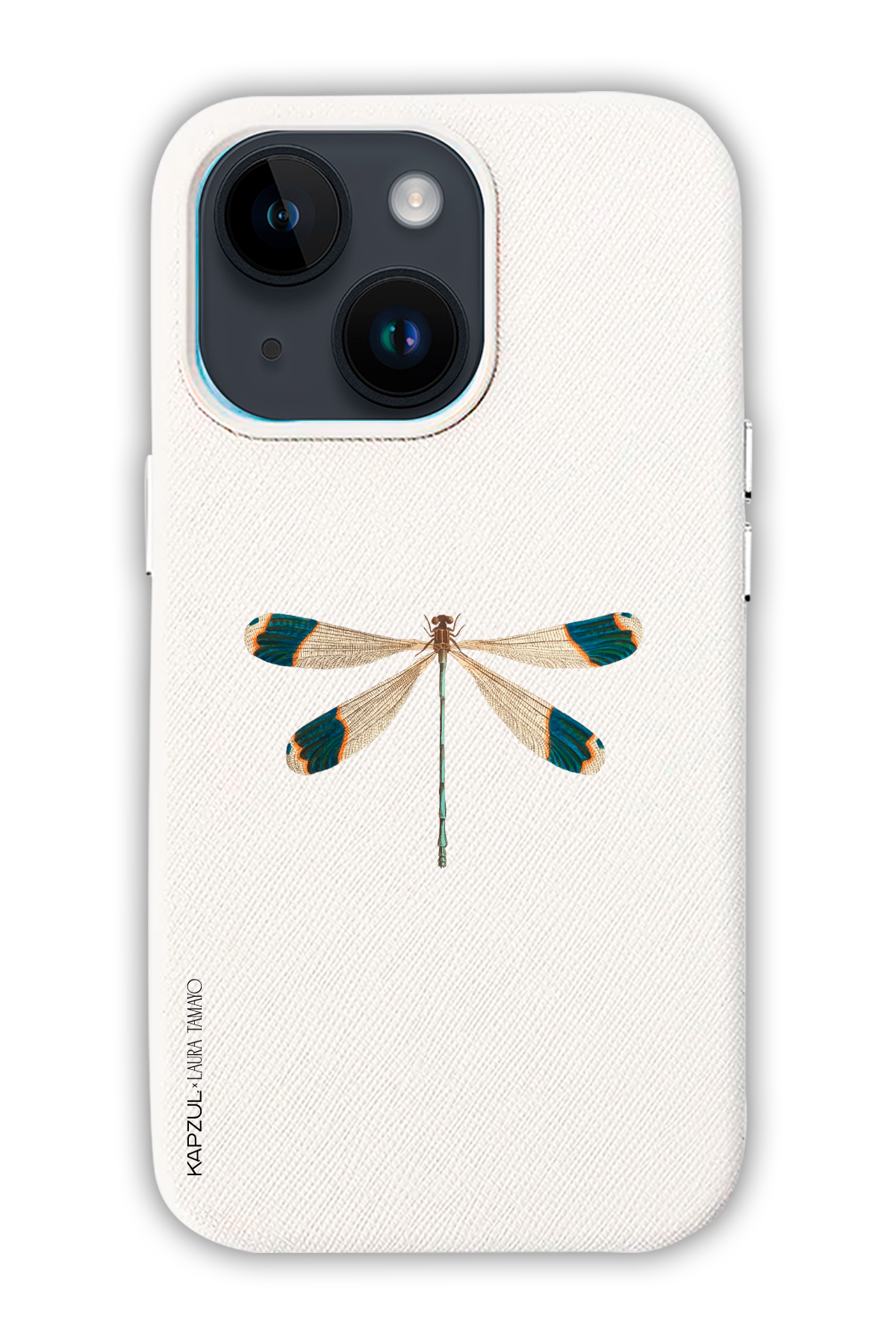 White - Simple Design – Bug Case - iPhone 14 - Leather Case