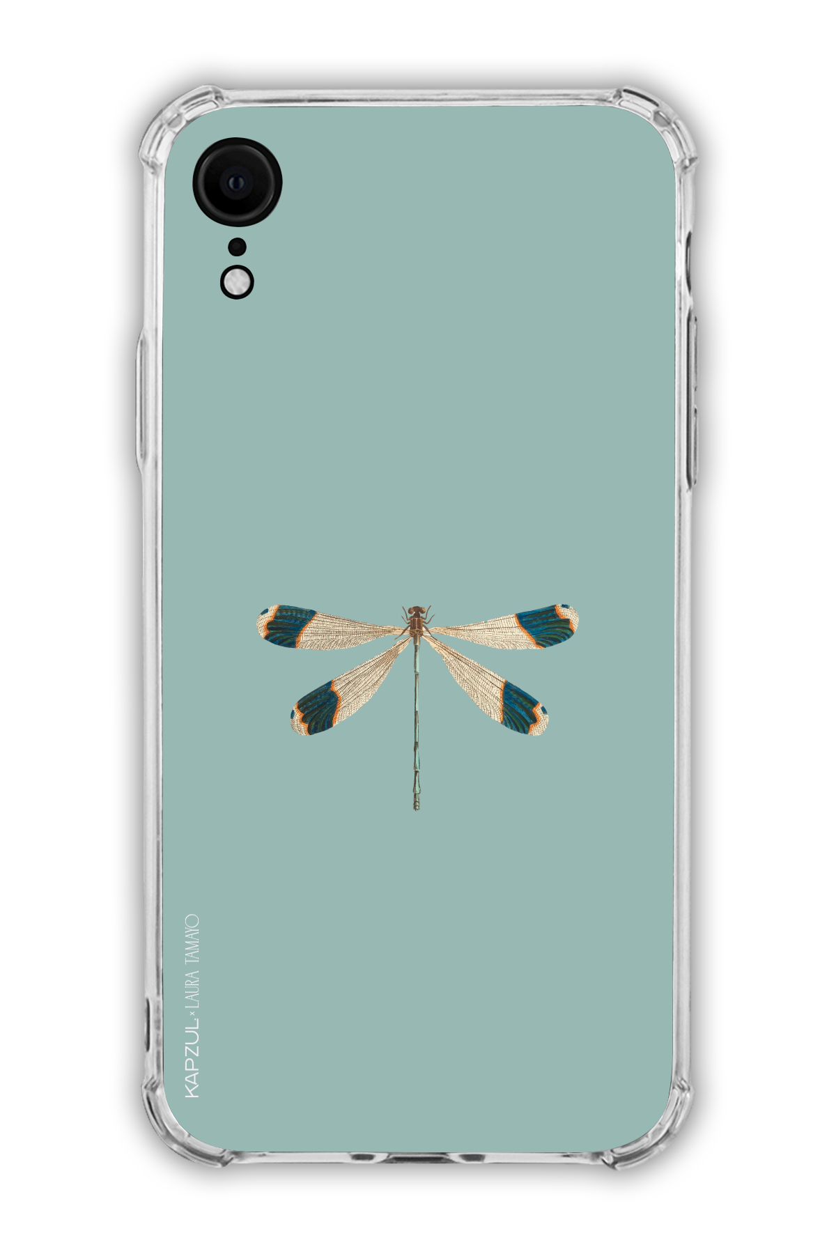 Green - Simple Design – Bug Case - iPhone XR - Transparent Case