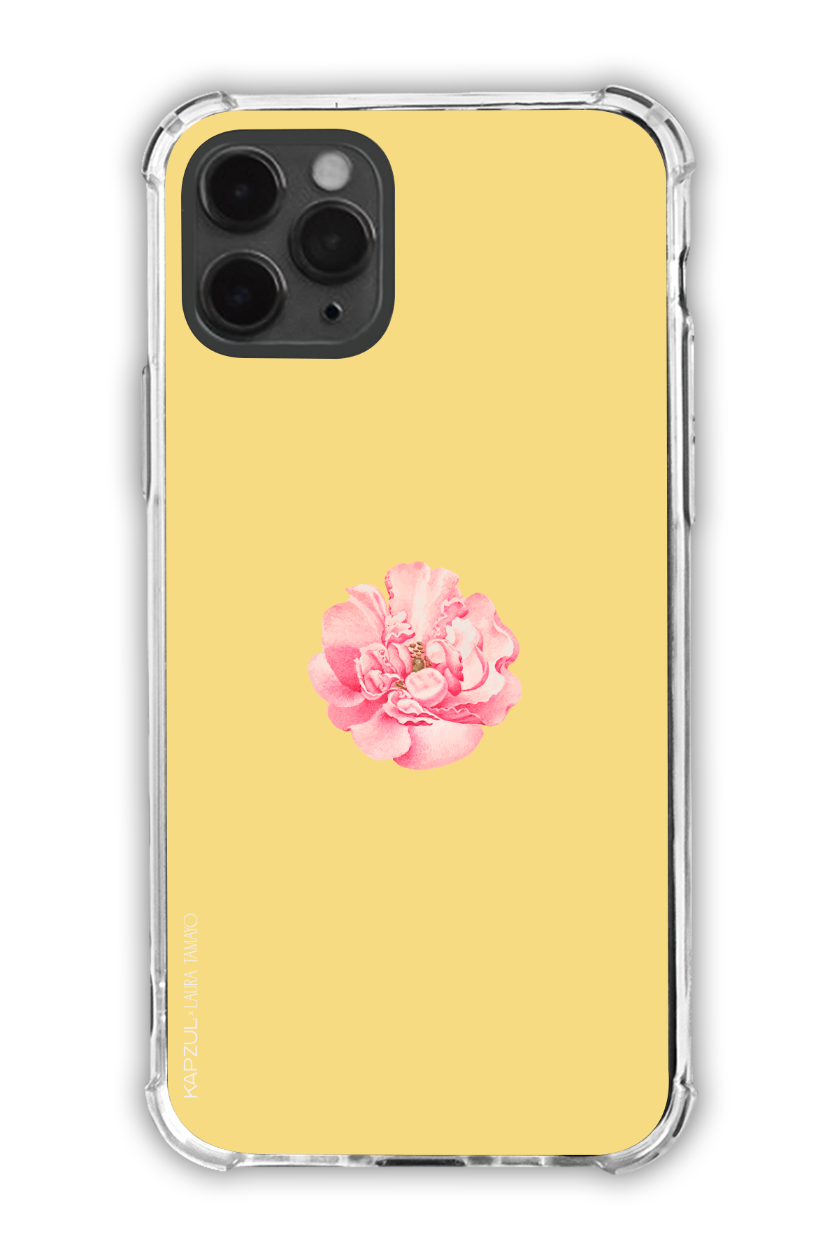 Yellow - Simple Design – Flower Case - iPhone 11 Pro - Transparent Case