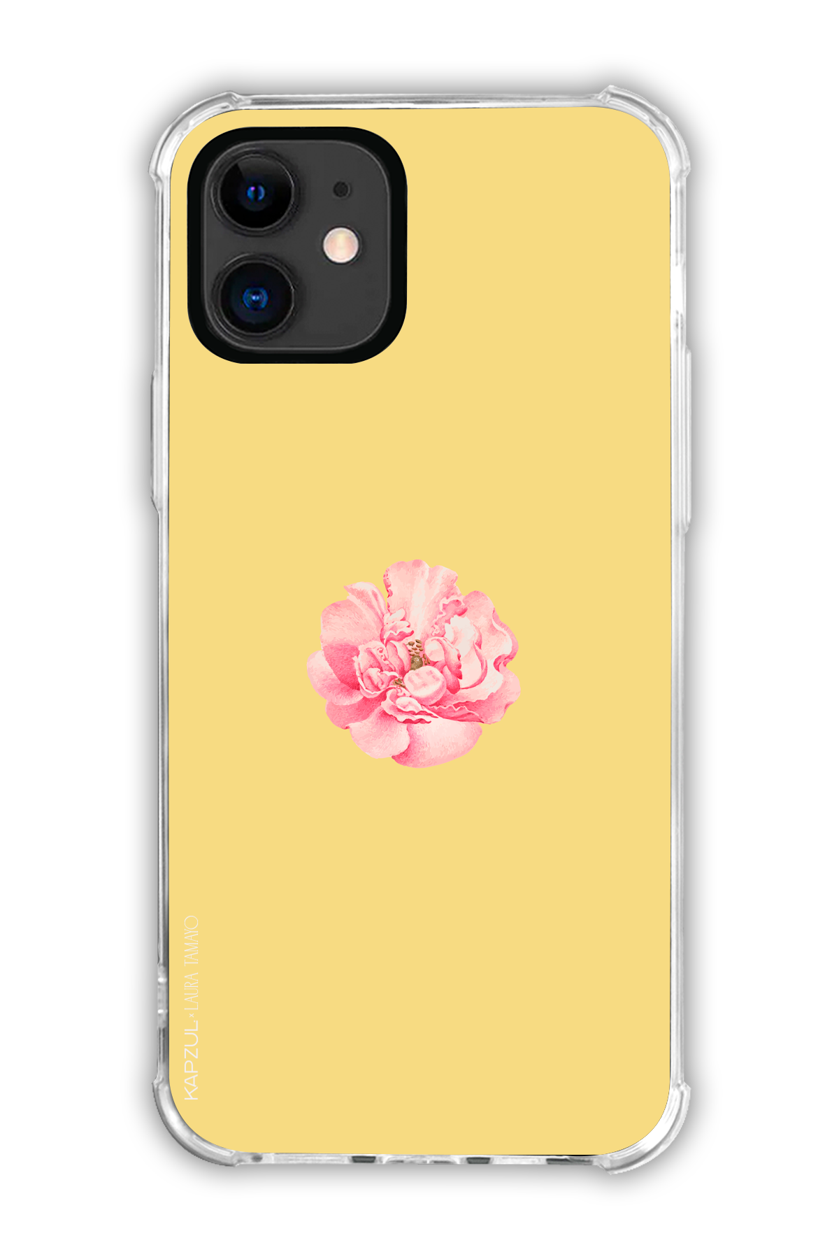 Yellow - Simple Design – Flower Case - iPhone 11 - Transparent Case