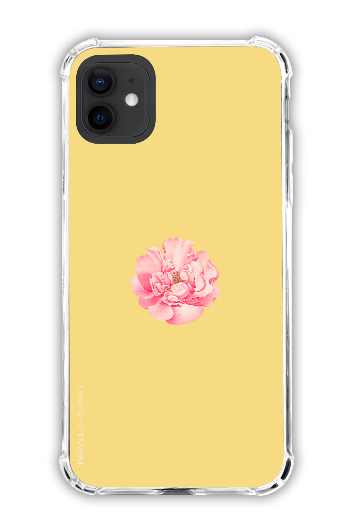 Yellow - Simple Design – Flower Case - iPhone 12 - Transparent Case