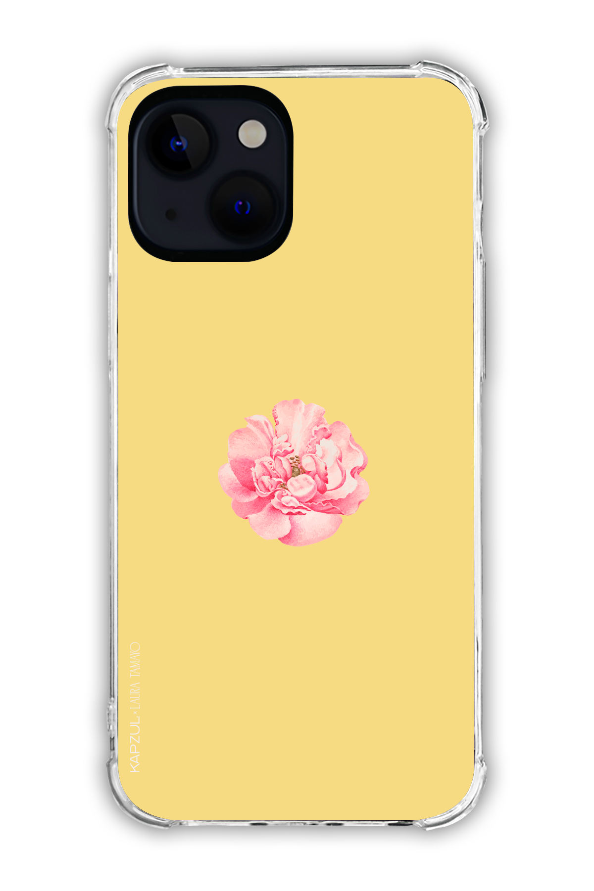 Yellow - Simple Design – Flower Case - iPhone 15 Plus - Transparent Case
