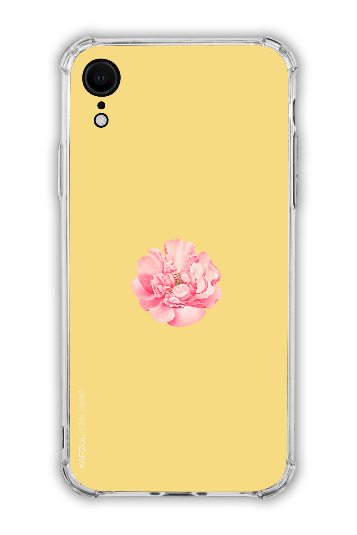 Yellow - Simple Design – Flower Case - iPhone XR - Transparent Case