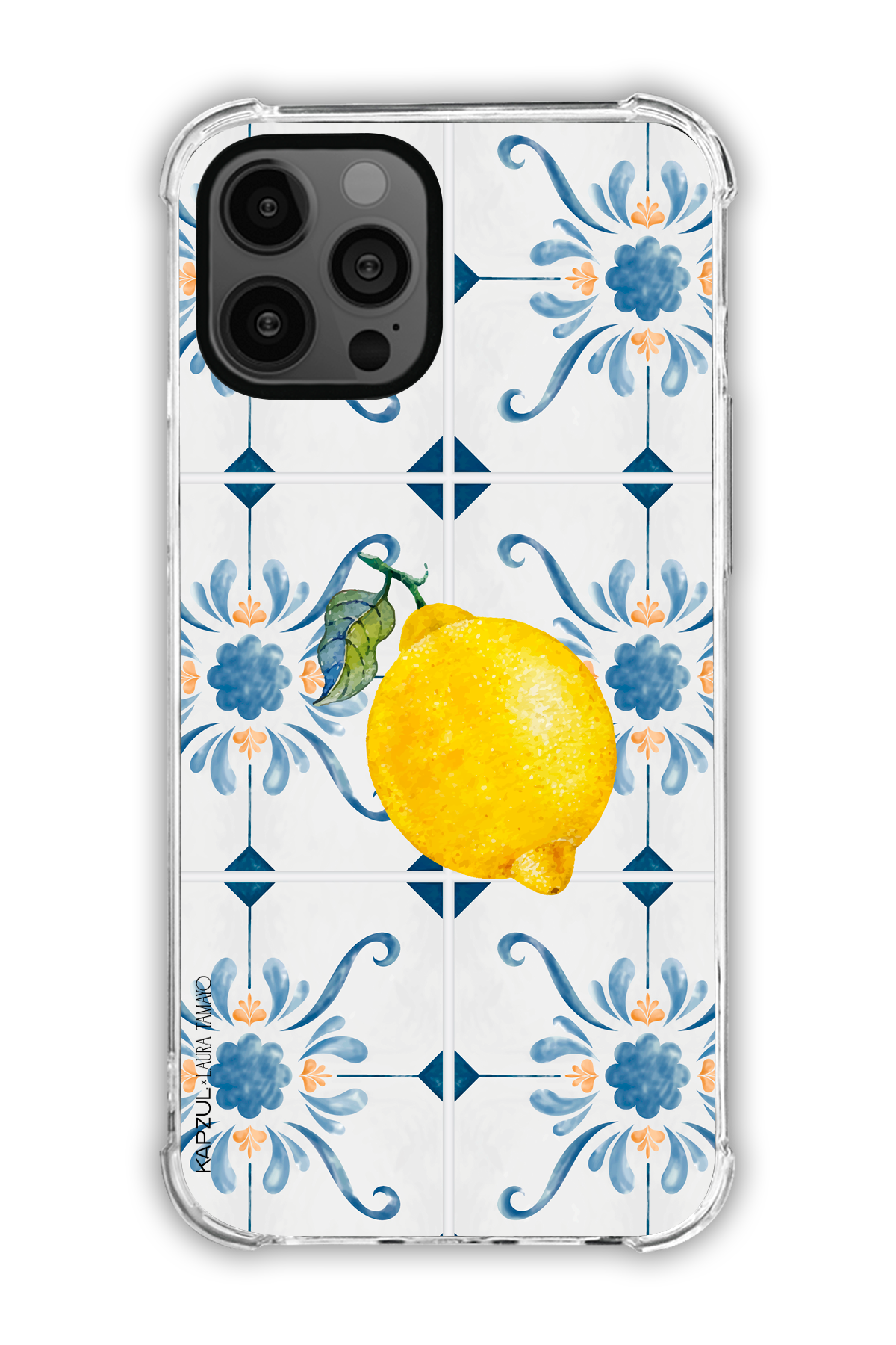 Full Design 1 – Lemons Case - iPhone 12 Pro Max - Transparent Case