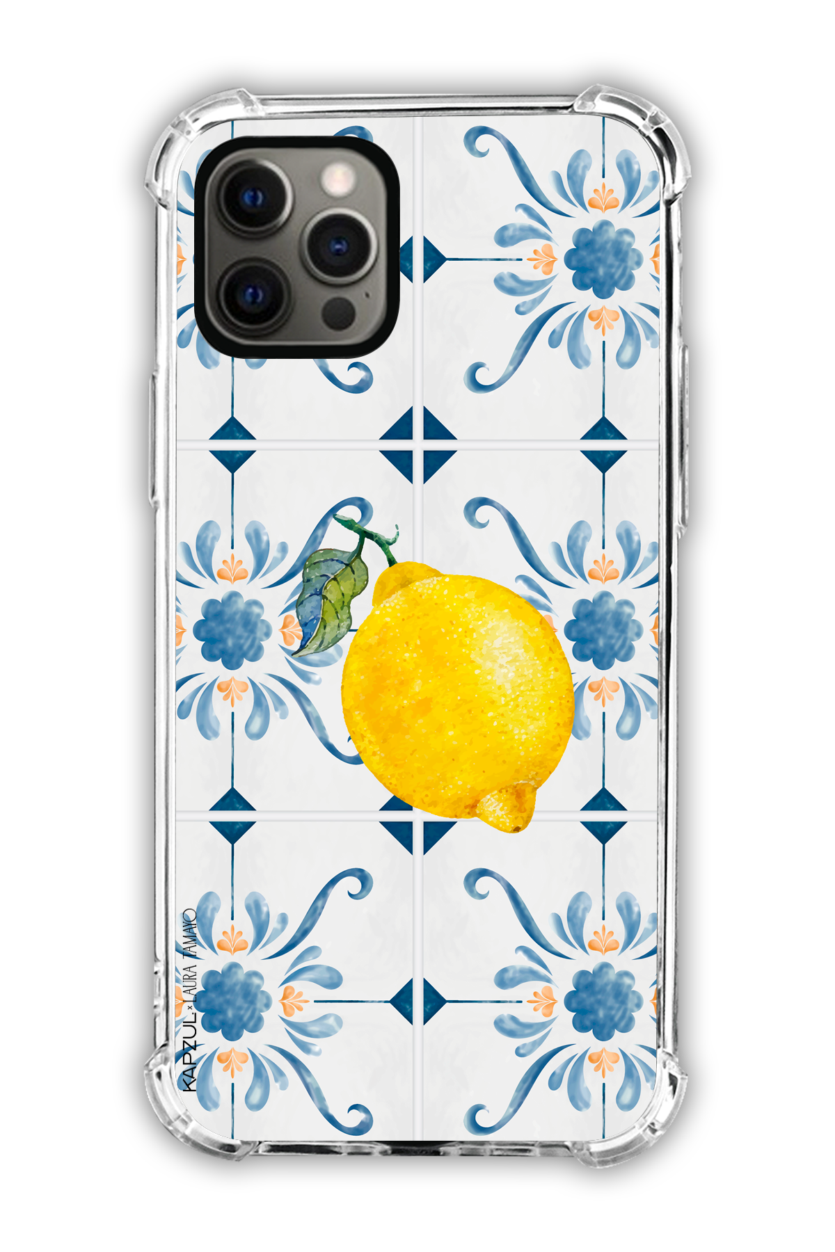 Full Design 1 – Lemons Case - iPhone 12 Pro - Transparent Case