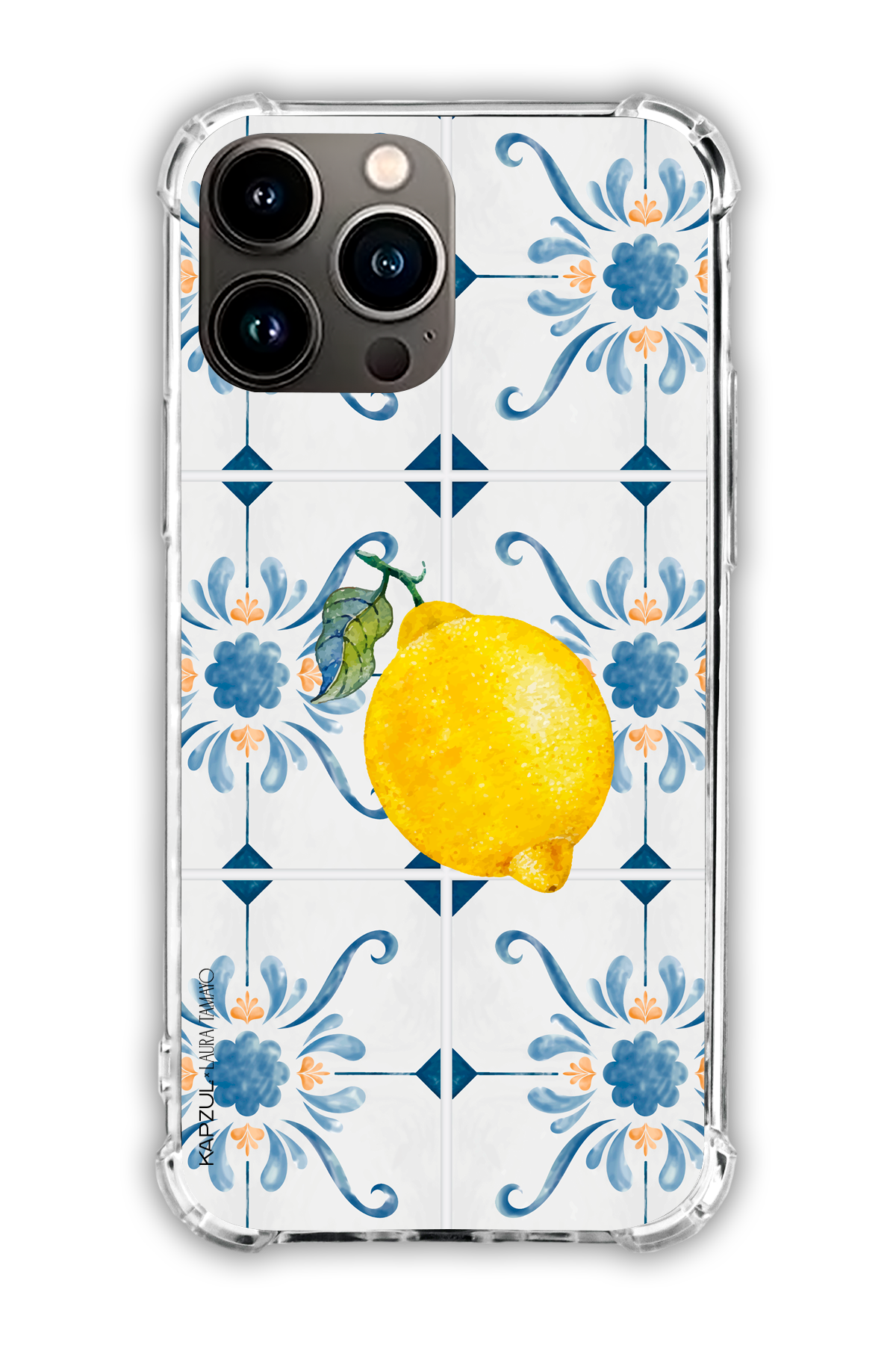 Full Design 1 – Lemons Case - iPhone 16 Pro Max - Transparent Case