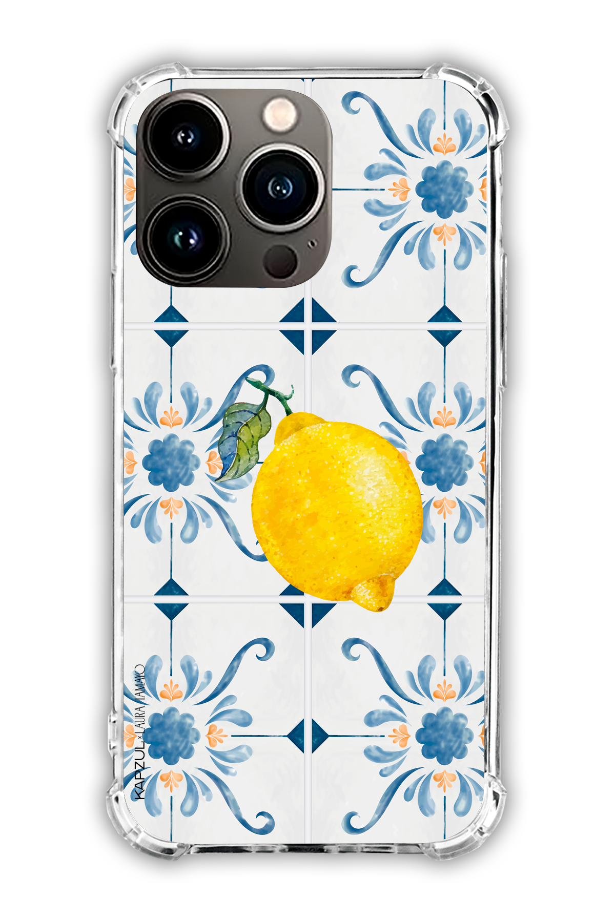 Full Design 1 – Lemons Case - iPhone 13 Pro - Transparent Case