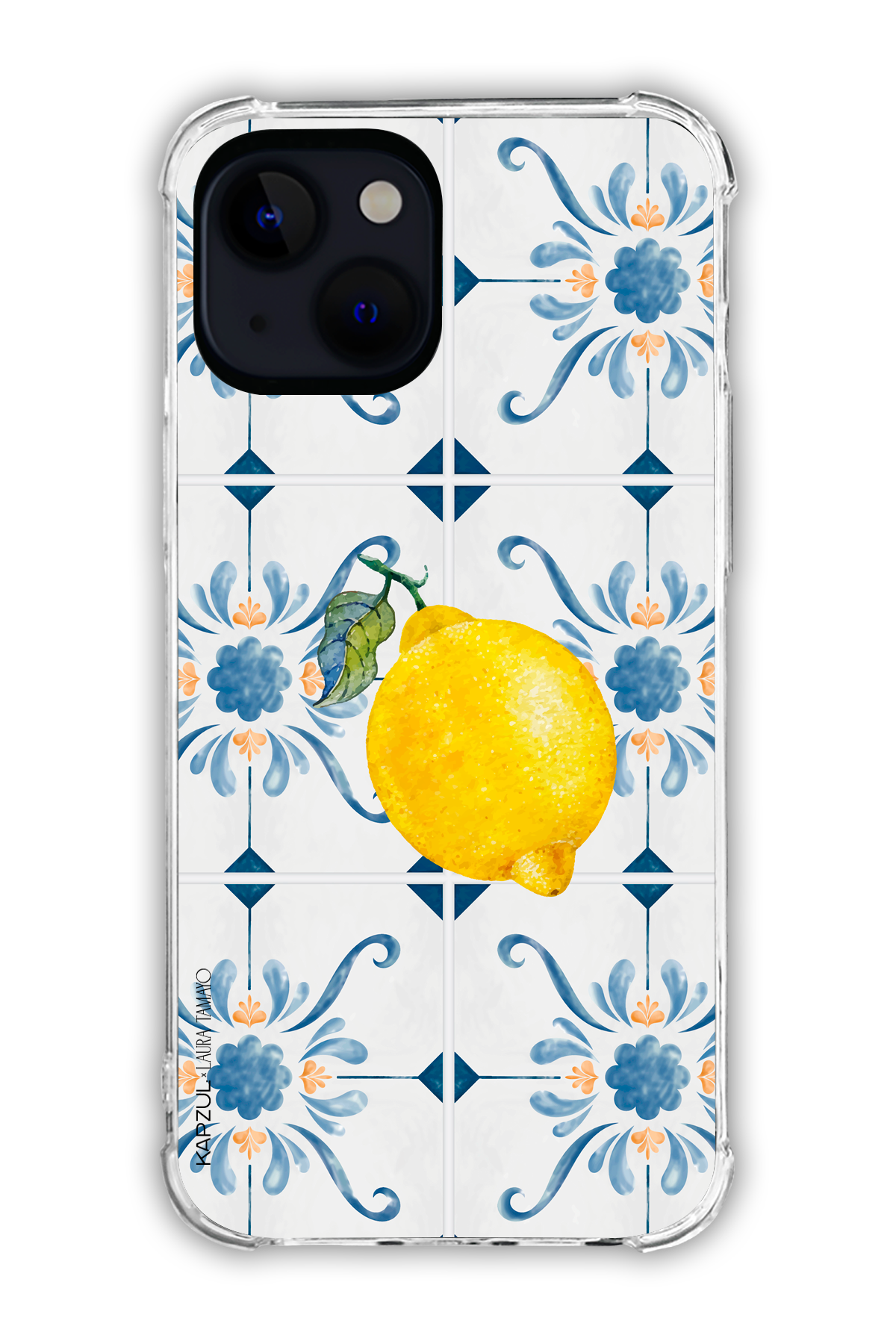 Full Design 1 – Lemons Case - iPhone 15 - Transparent Case