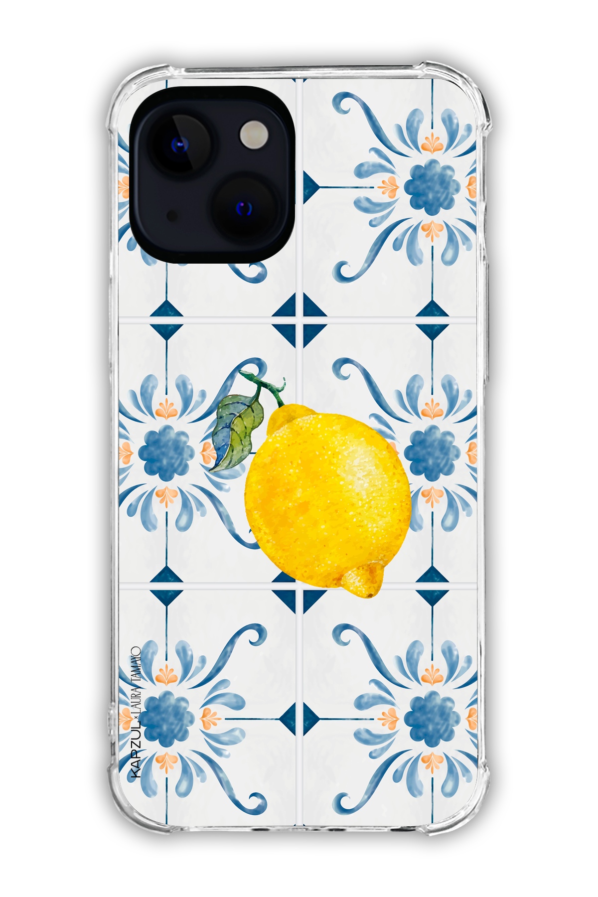 Full Design 1 – Lemons Case - iPhone 15 Plus - Transparent Case
