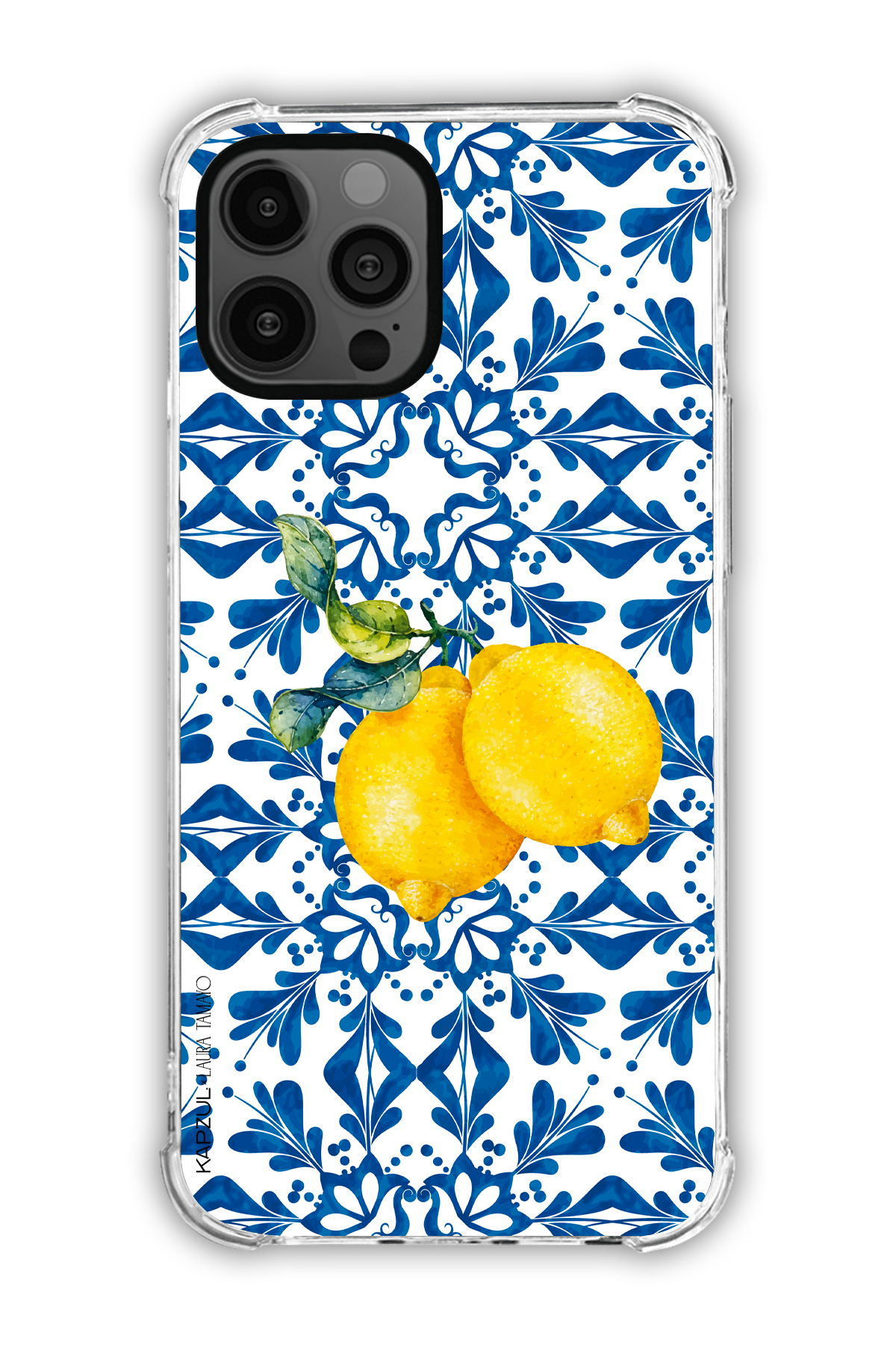 Full Design 2 – Lemons Case - iPhone 12 Pro Max - Transparent Case