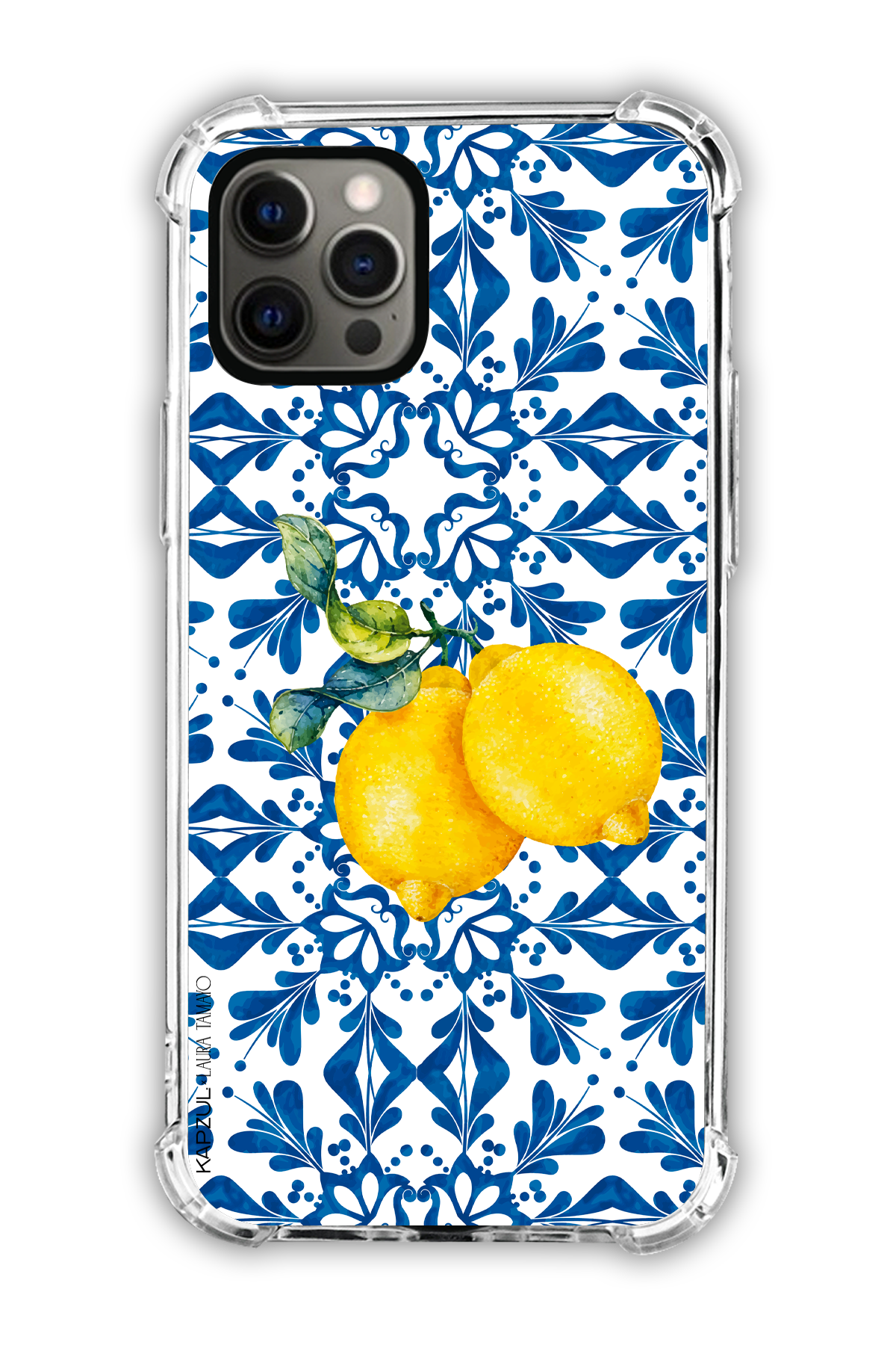 Full Design 2 – Lemons Case - iPhone 12 Pro - Transparent Case