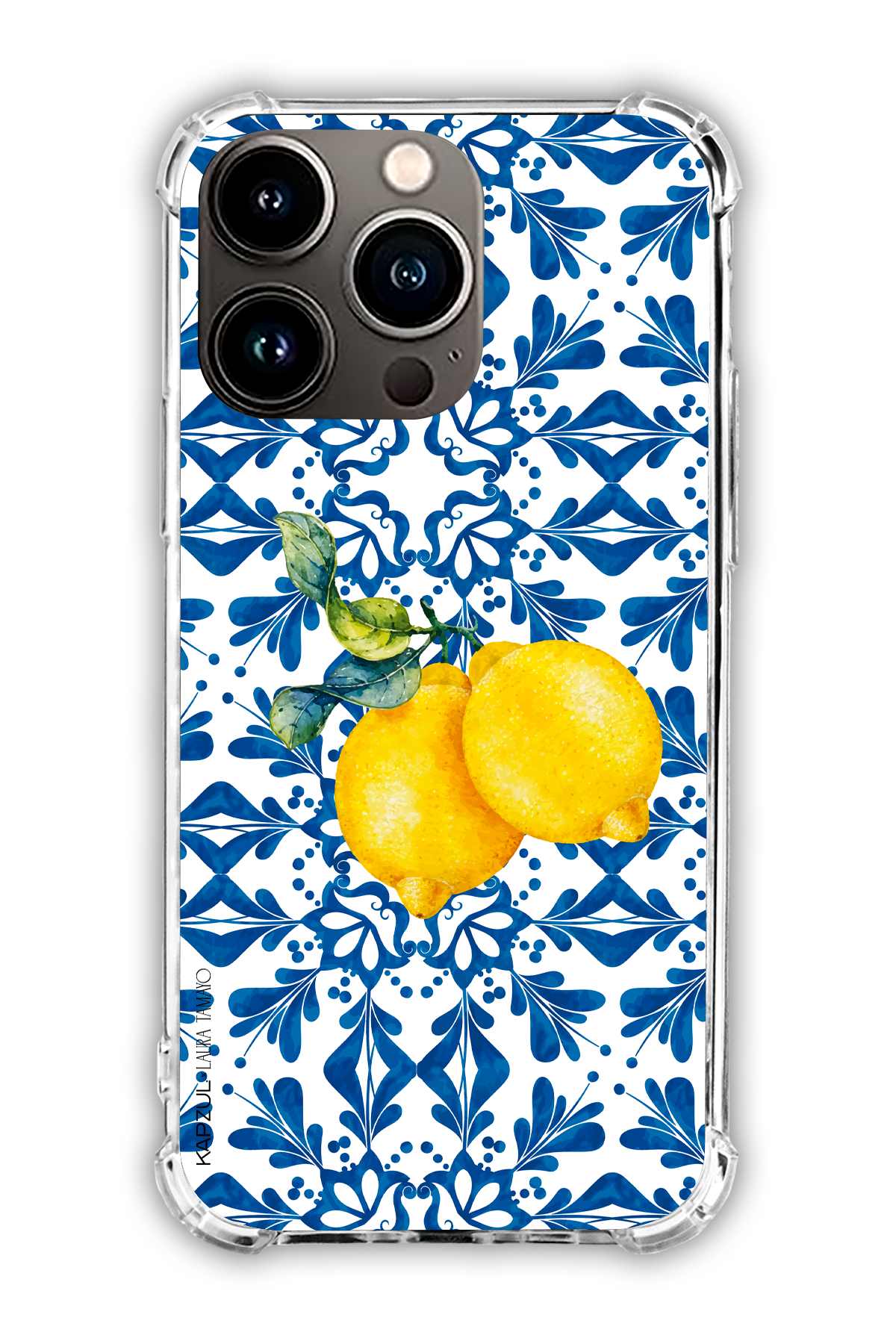 Full Design 2 – Lemons Case - iPhone 13 Pro - Transparent Case