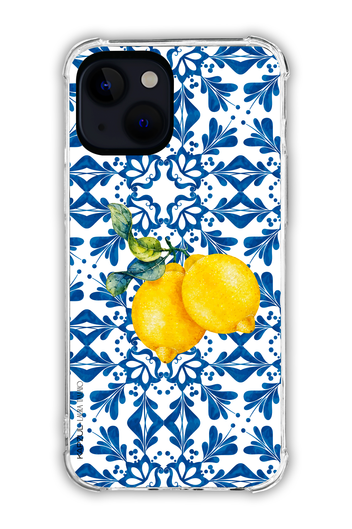 Full Design 2 – Lemons Case - iPhone 15 - Transparent Case