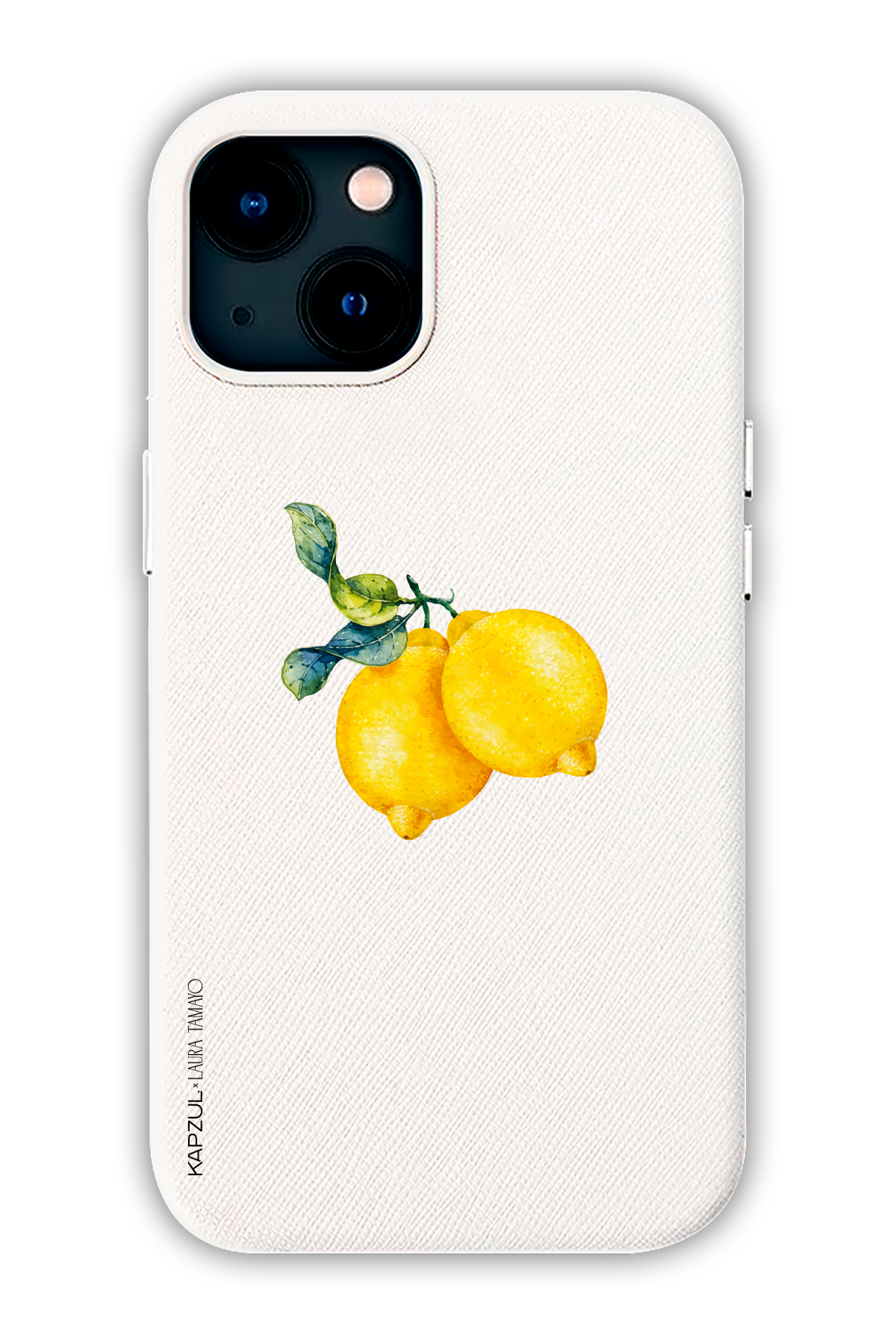 White - Simple Design – Lemons Case - iPhone 13 - Leather Case