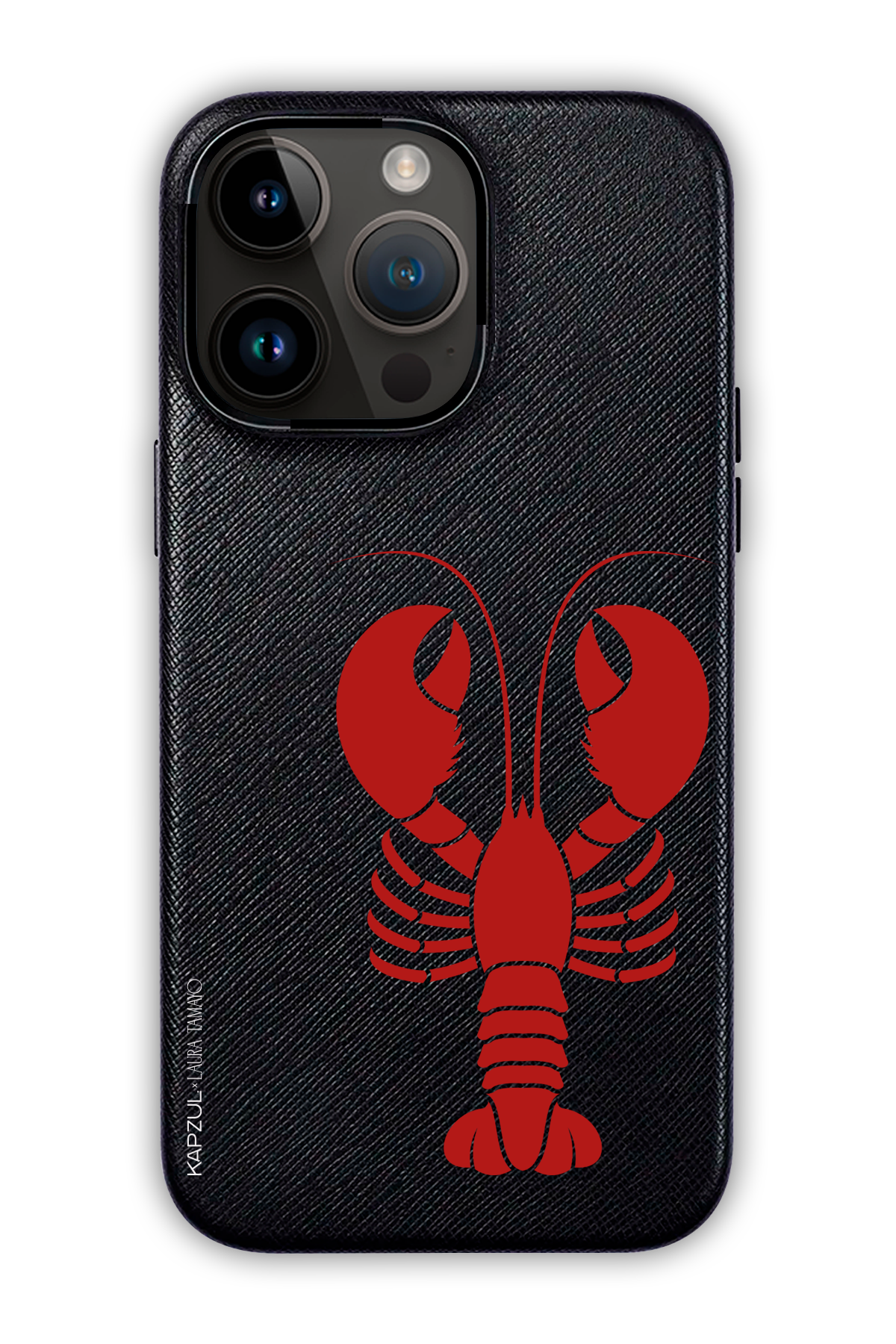 Black - Simple Design – Lobster Case - iPhone 14 Pro Max- Leather Case