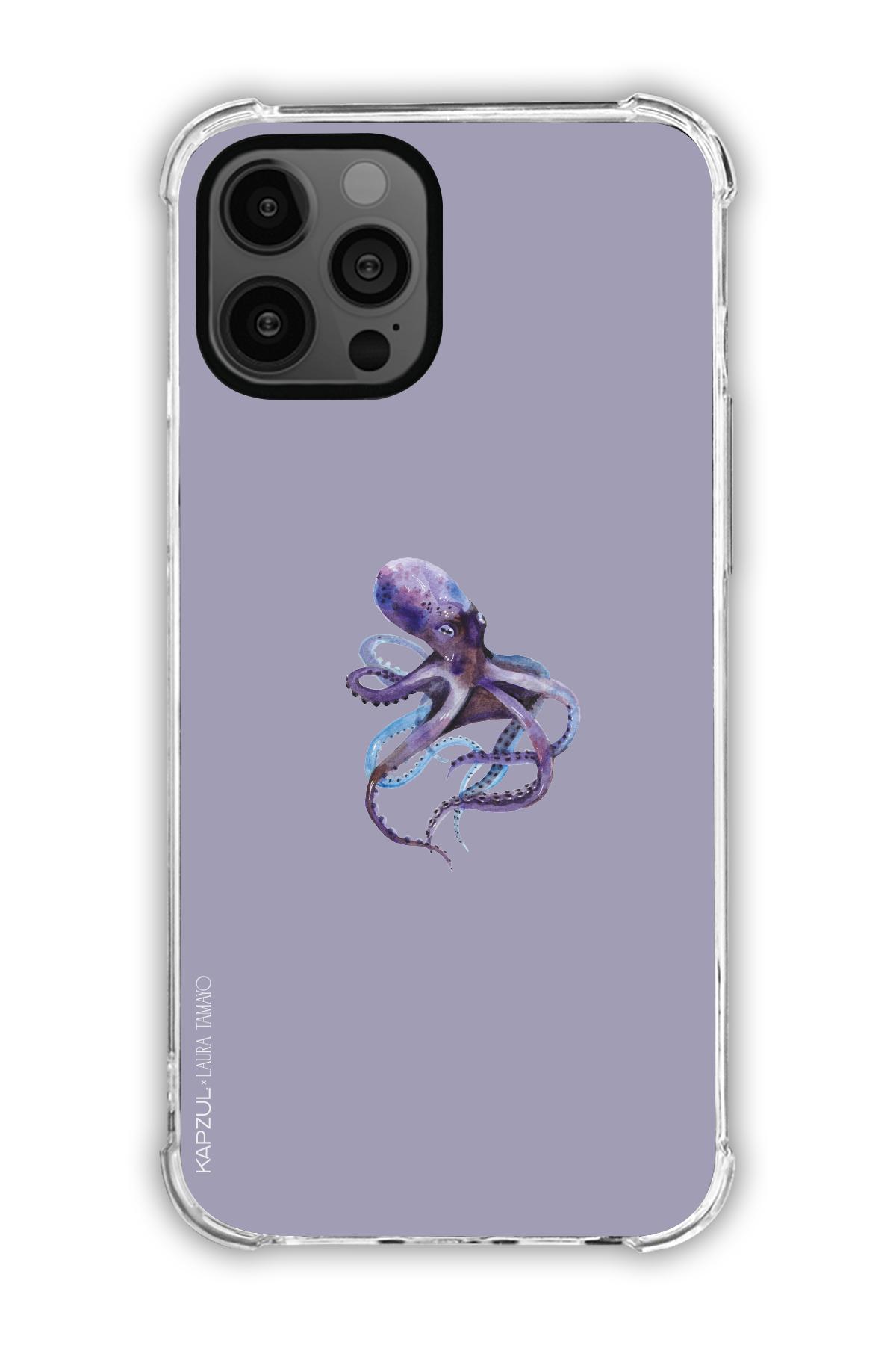 Purple - Simple Design – Marine Life Case - iPhone 12 Pro Max - Transparent Case