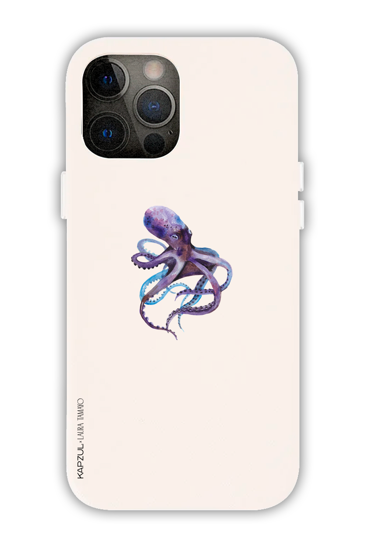 White - Simple Design – Marine Life Case - iPhone 12 Pro Max - Leather Case