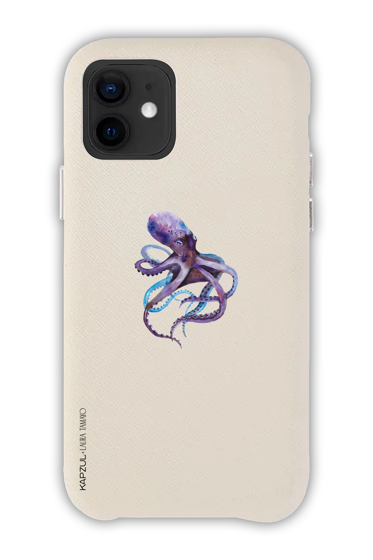 White - Simple Design – Marine Life Case - iPhone 12 - Leather Case