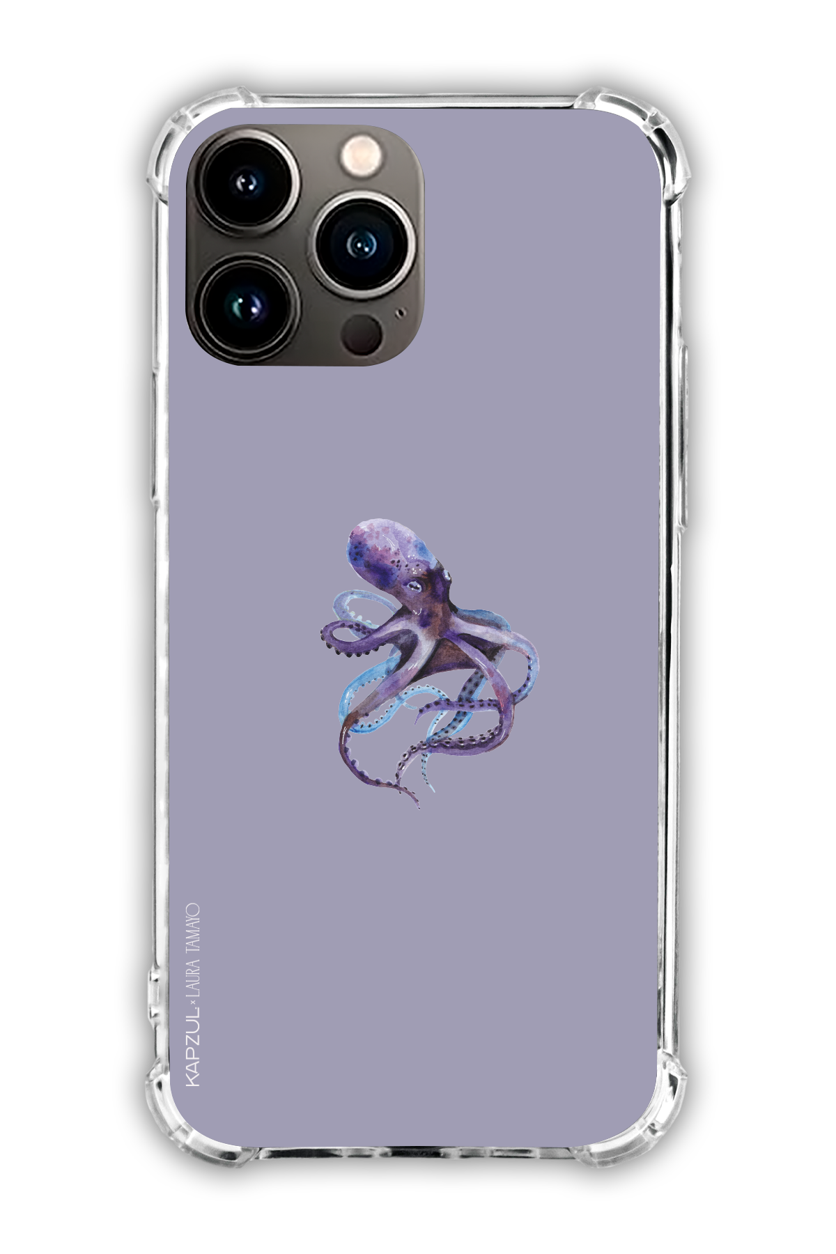 Purple - Simple Design – Marine Life Case - iPhone 16 Pro Max - Transparent Case