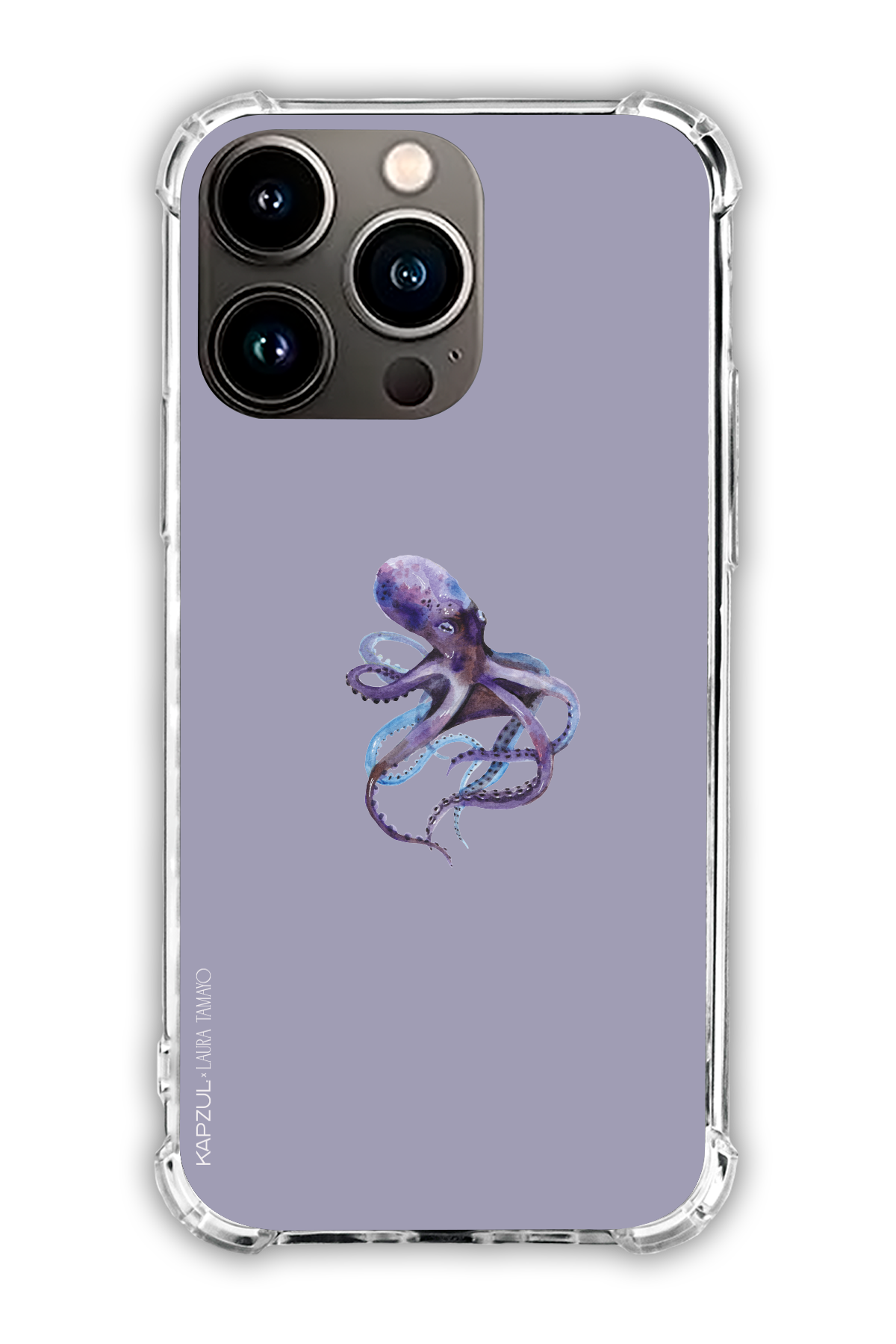 Purple - Simple Design – Marine Life Case - iPhone 13 Pro - Transparent Case