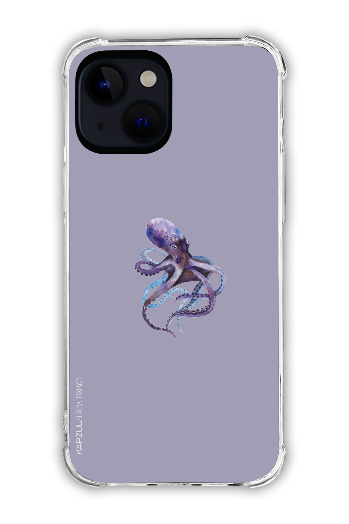 Purple - Simple Design – Marine Life Case - iPhone 13 - Transparent Case
