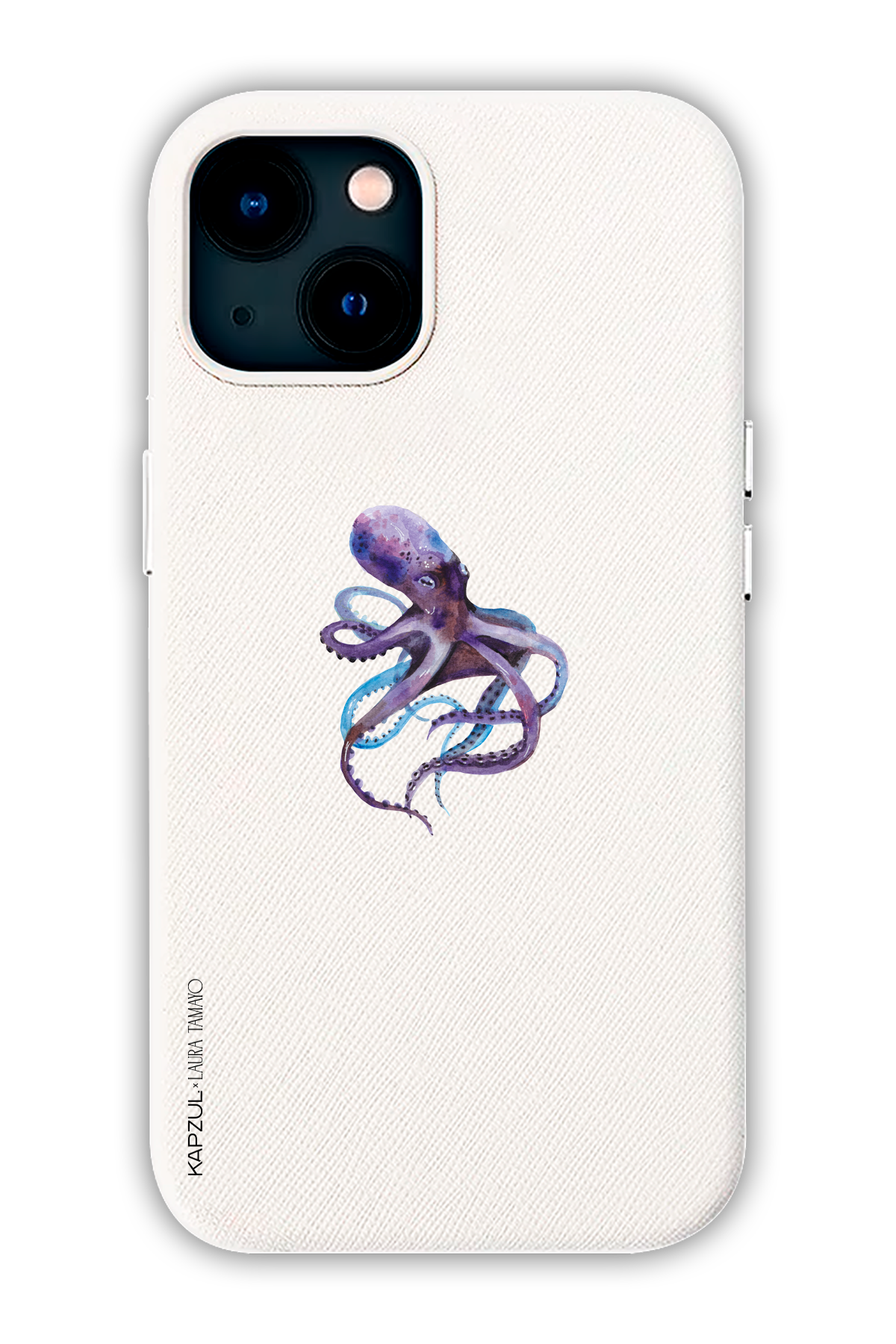 White - Simple Design – Marine Life Case - iPhone 13 - Leather Case