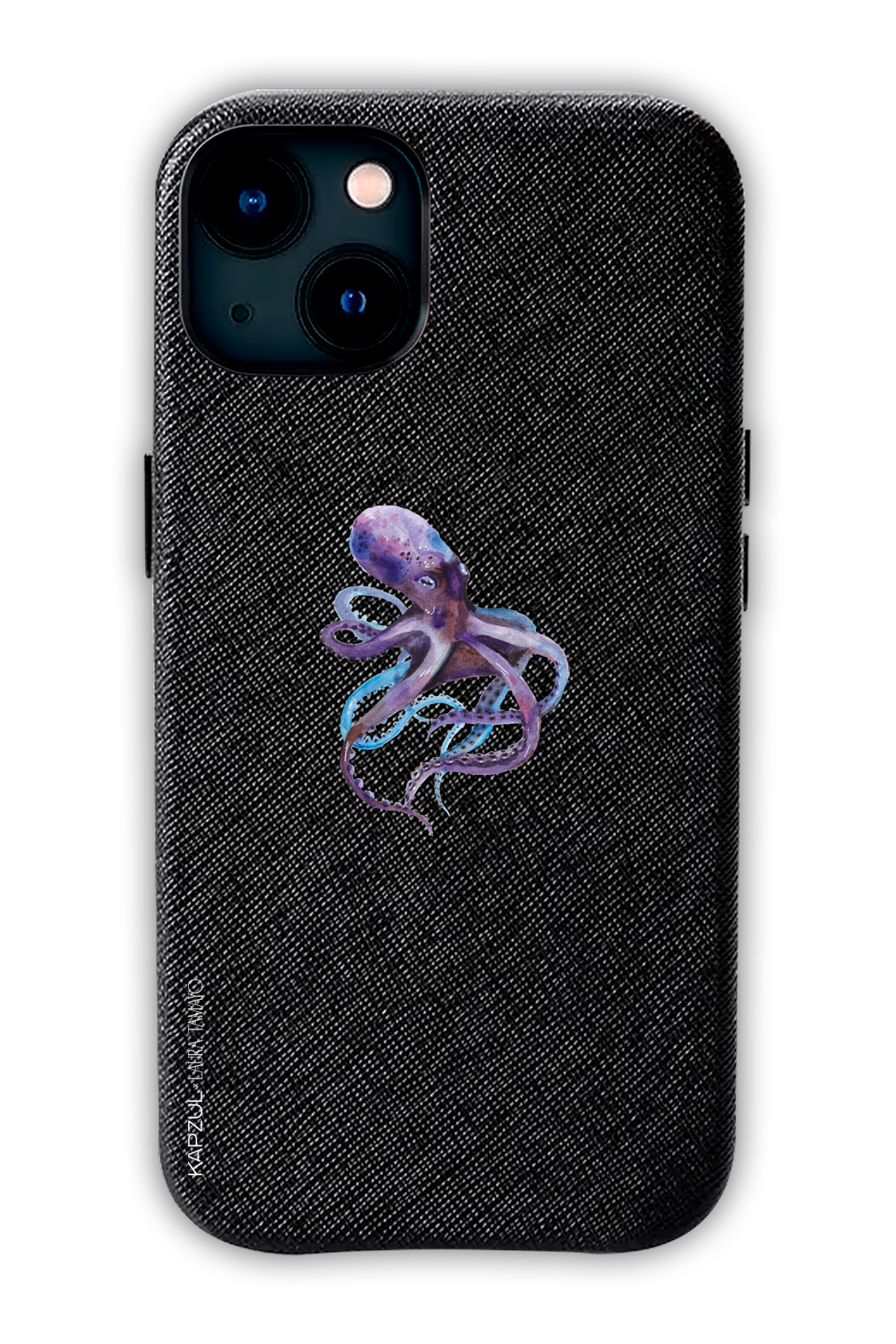 Black - Simple Design – Marine Life Case - iPhone 13 - Leather Case