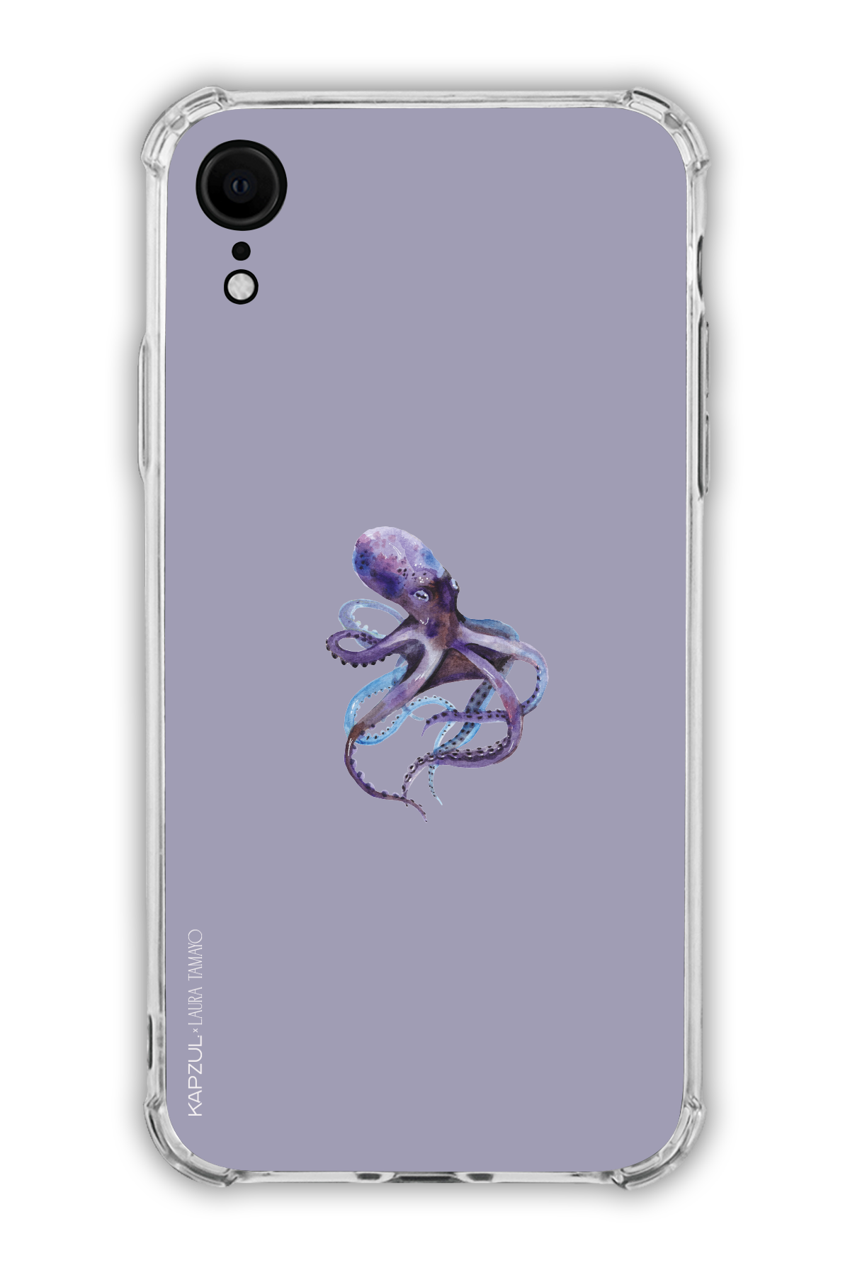 Purple - Simple Design – Marine Life Case - iPhone XR - Transparent Case