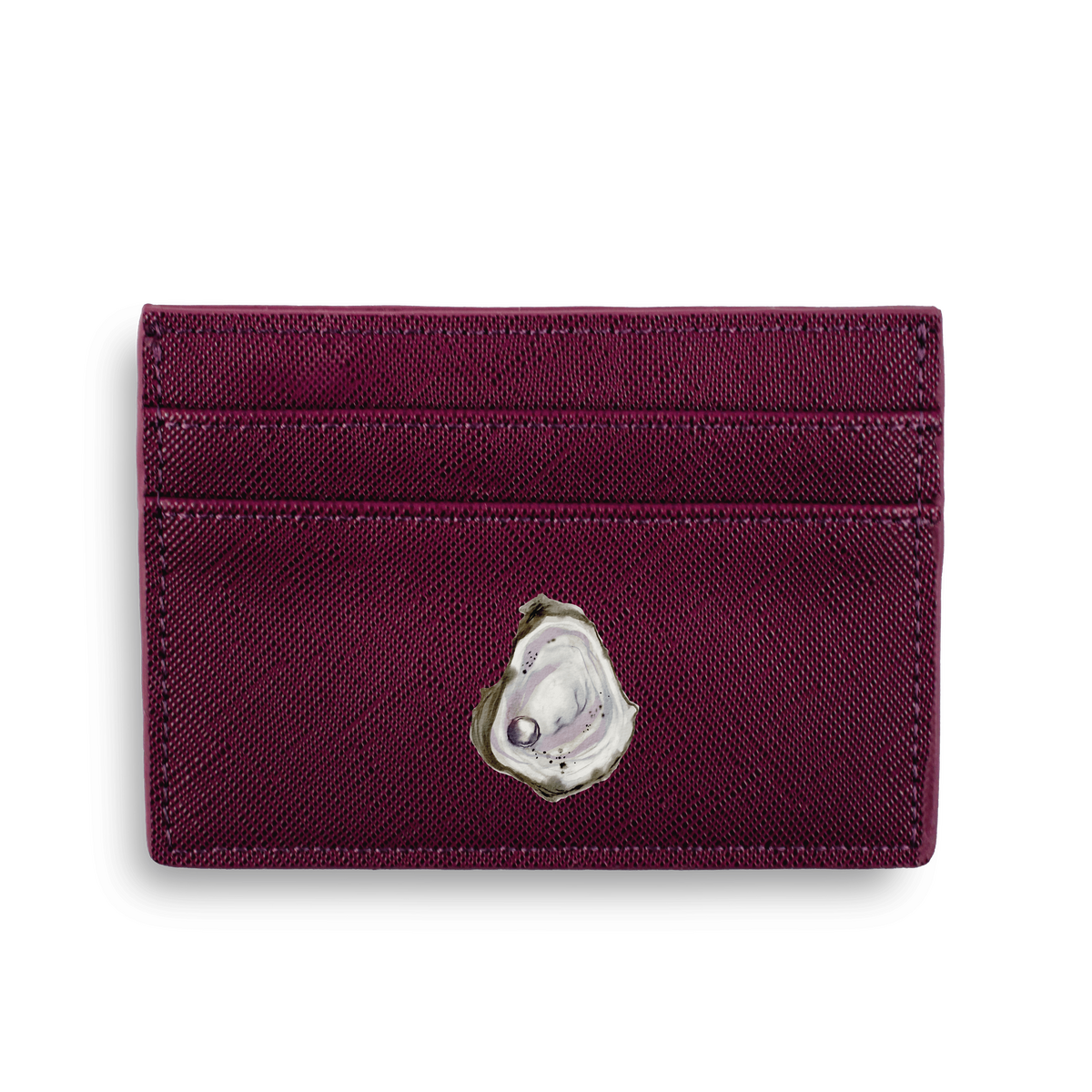 Burgundy - Oysters Collections - Card Holder