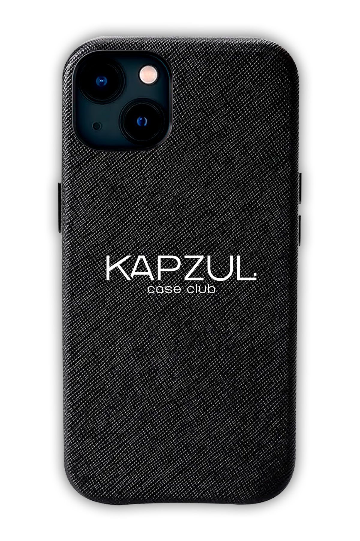 Black - iPhone 13 -  Leather Case (Logo)