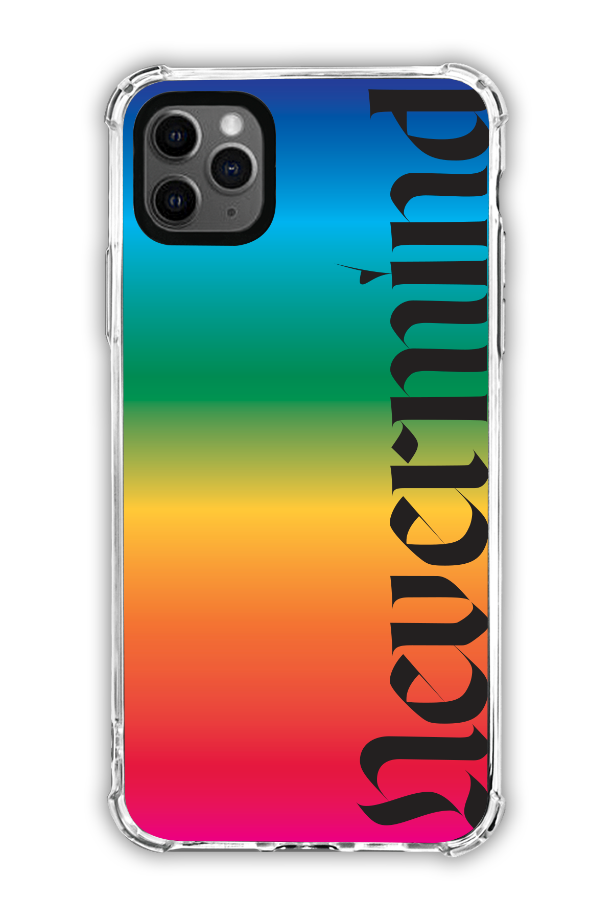 Nevermind - Rainbow - The Edgy One Collection - iPhone 11 Pro Max - Transparent Case