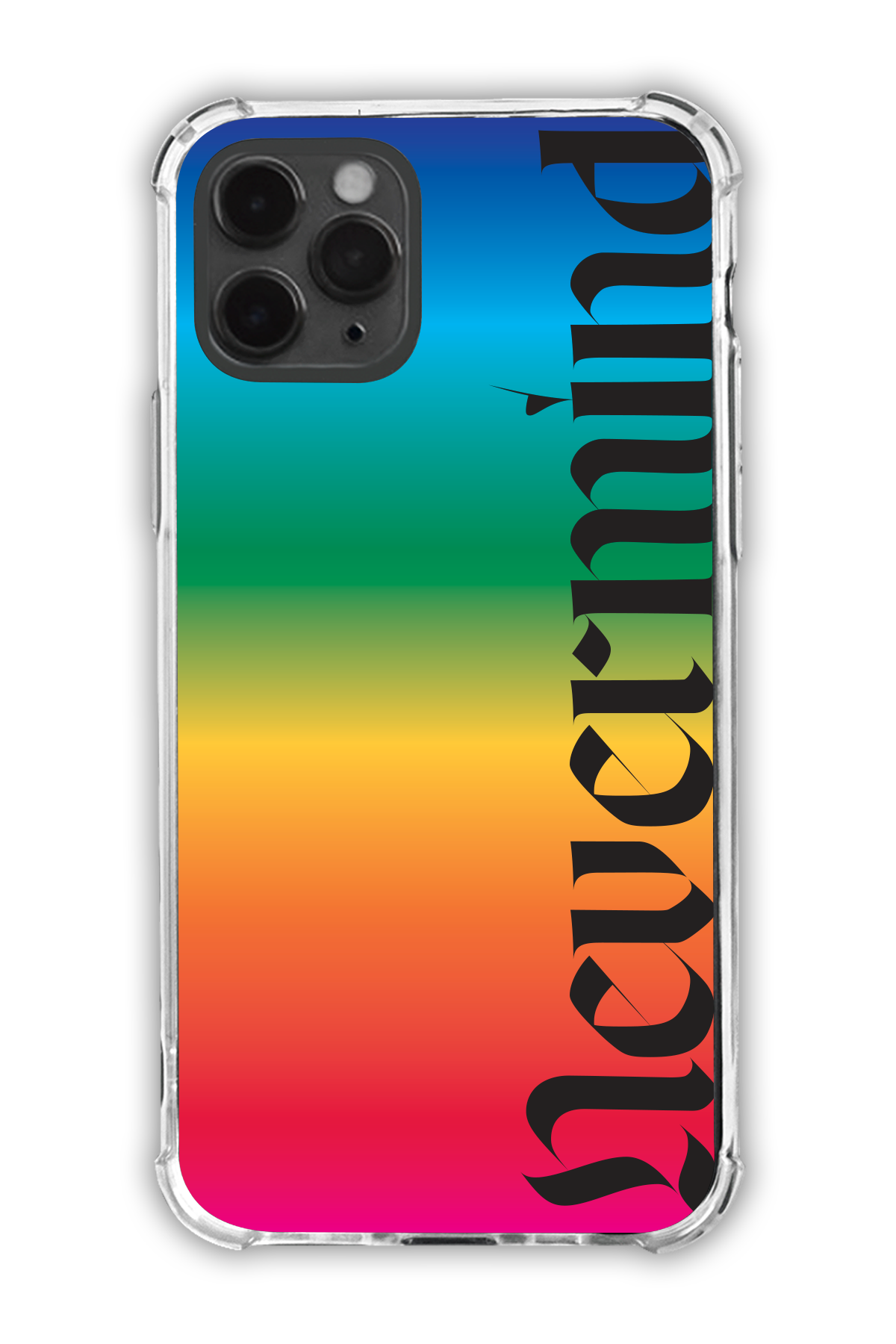 Nevermind - Rainbow - The Edgy One Collection - iPhone 11 Pro - Transparent Case