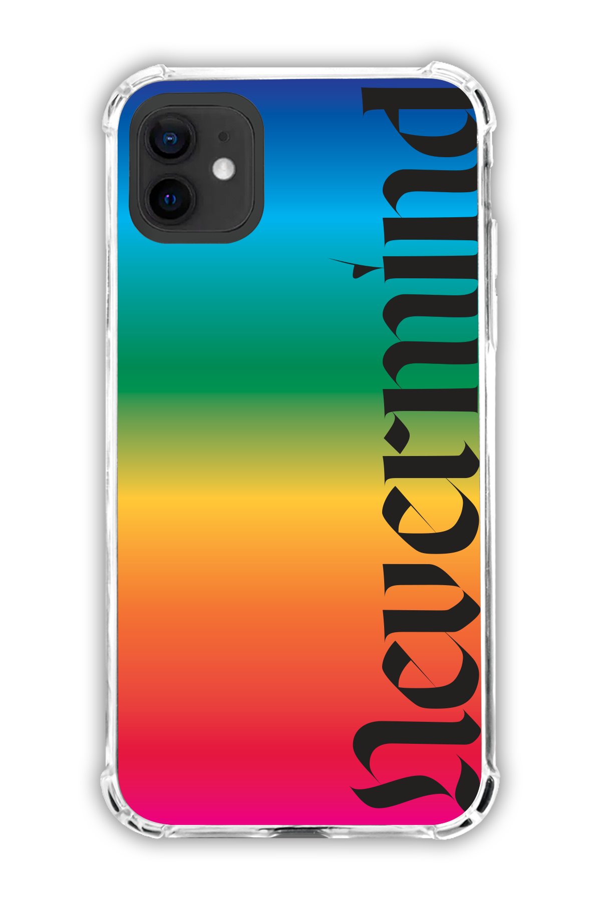 Nevermind - Rainbow - The Edgy One Collection - iPhone 12 - Transparent Case