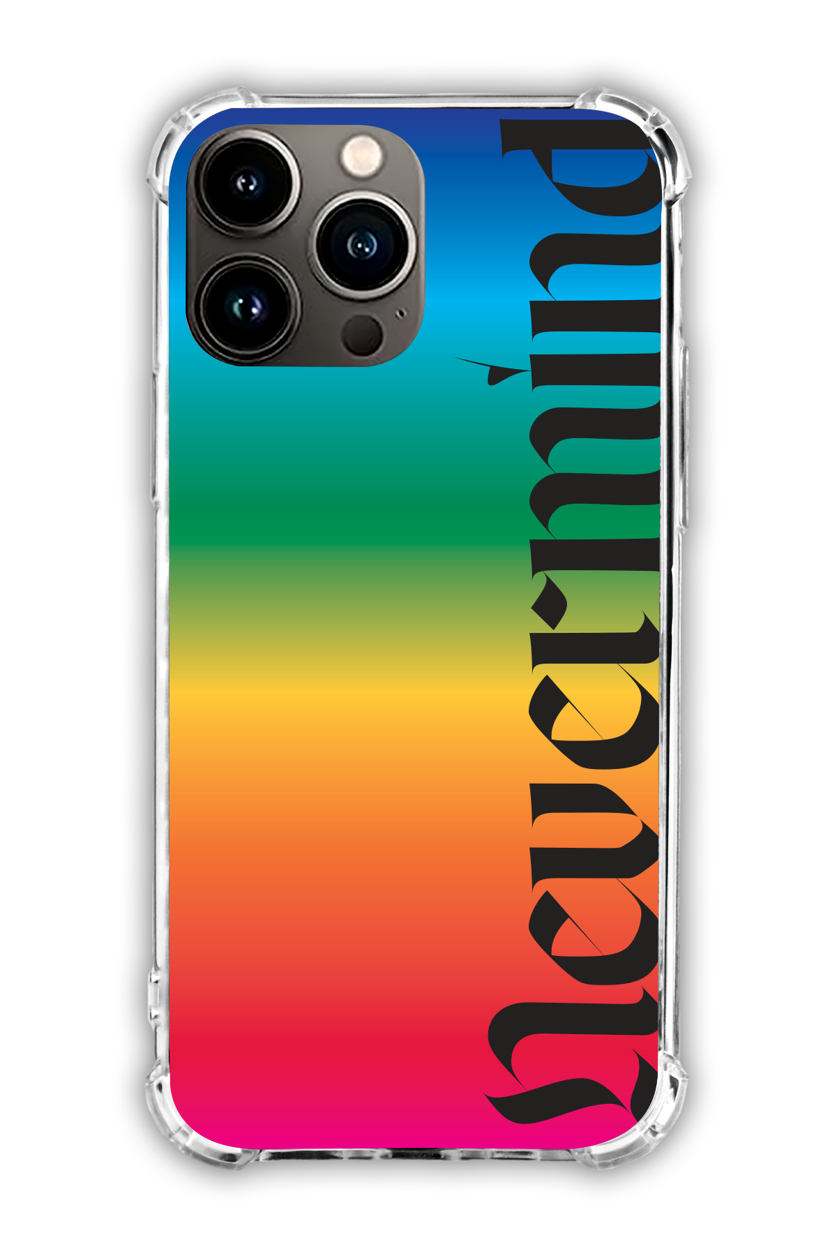 Nevermind - Rainbow - The Edgy One Collection - iPhone 16 Pro Max - Transparent Case