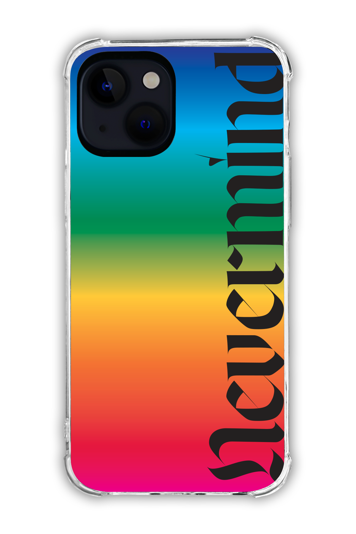 Nevermind - Rainbow - The Edgy One Collection - iPhone 15 - Transparent Case