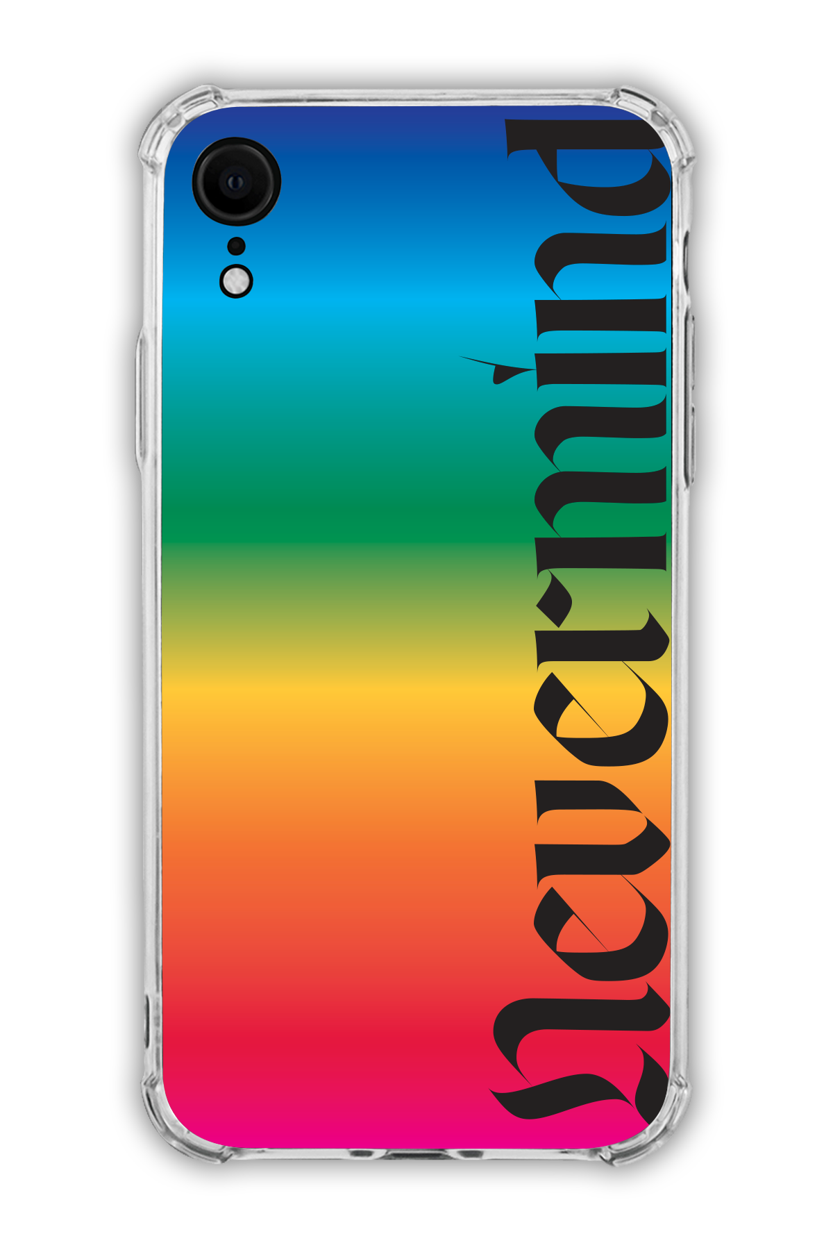 Nevermind - Rainbow - The Edgy One Collection - iPhone XR - Transparent Case
