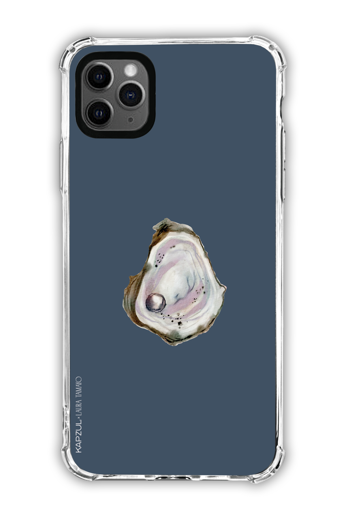 Black - Simple Design – Oysters Case - iPhone 11 Pro Max - Transparent Case