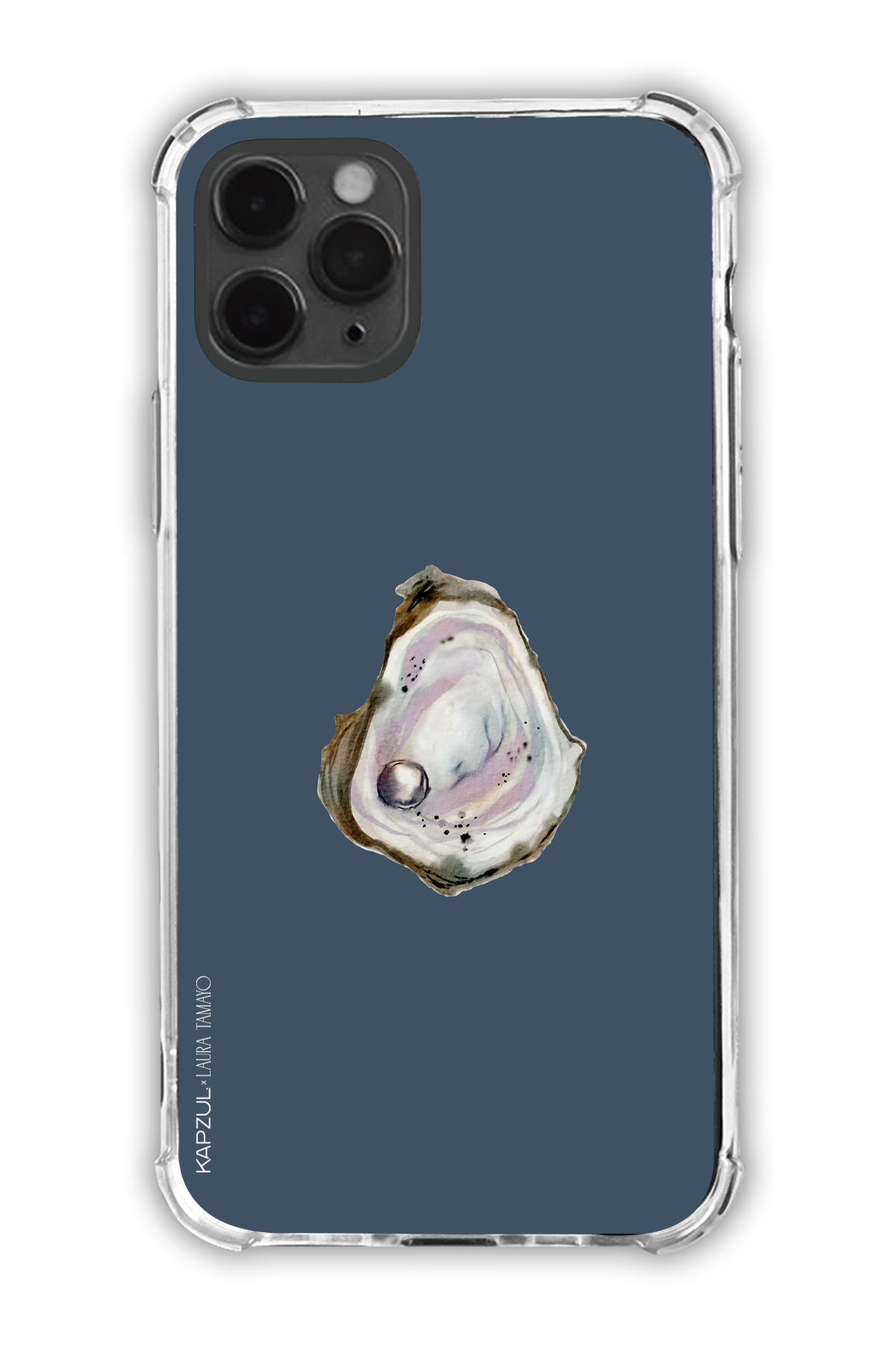 Black - Simple Design – Oysters Case - iPhone 11 Pro - Transparent Case