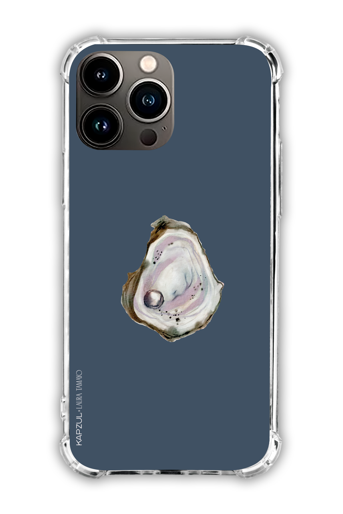 Black - Simple Design – Oysters Case - iPhone 13 Pro Max - Transparent Case