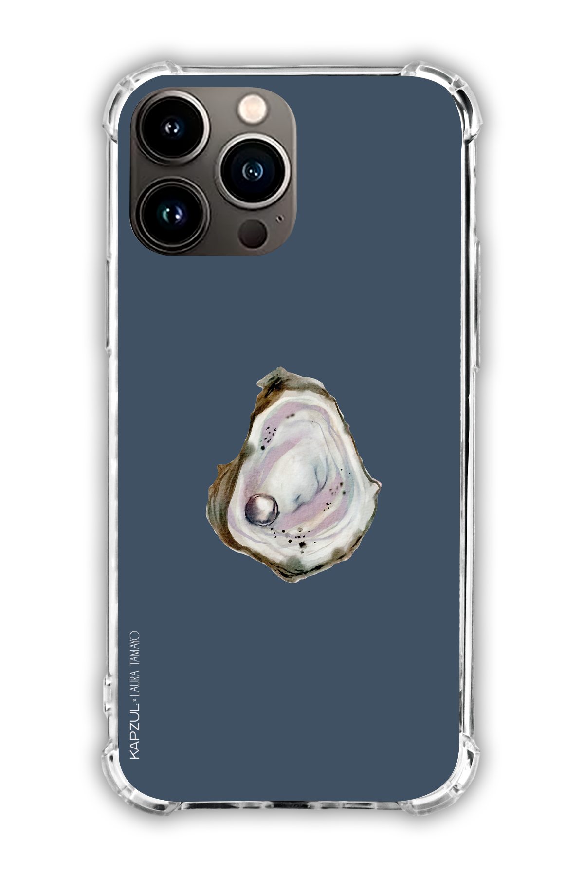 Black - Simple Design – Oysters Case - iPhone 16 Pro Max - Transparent Case