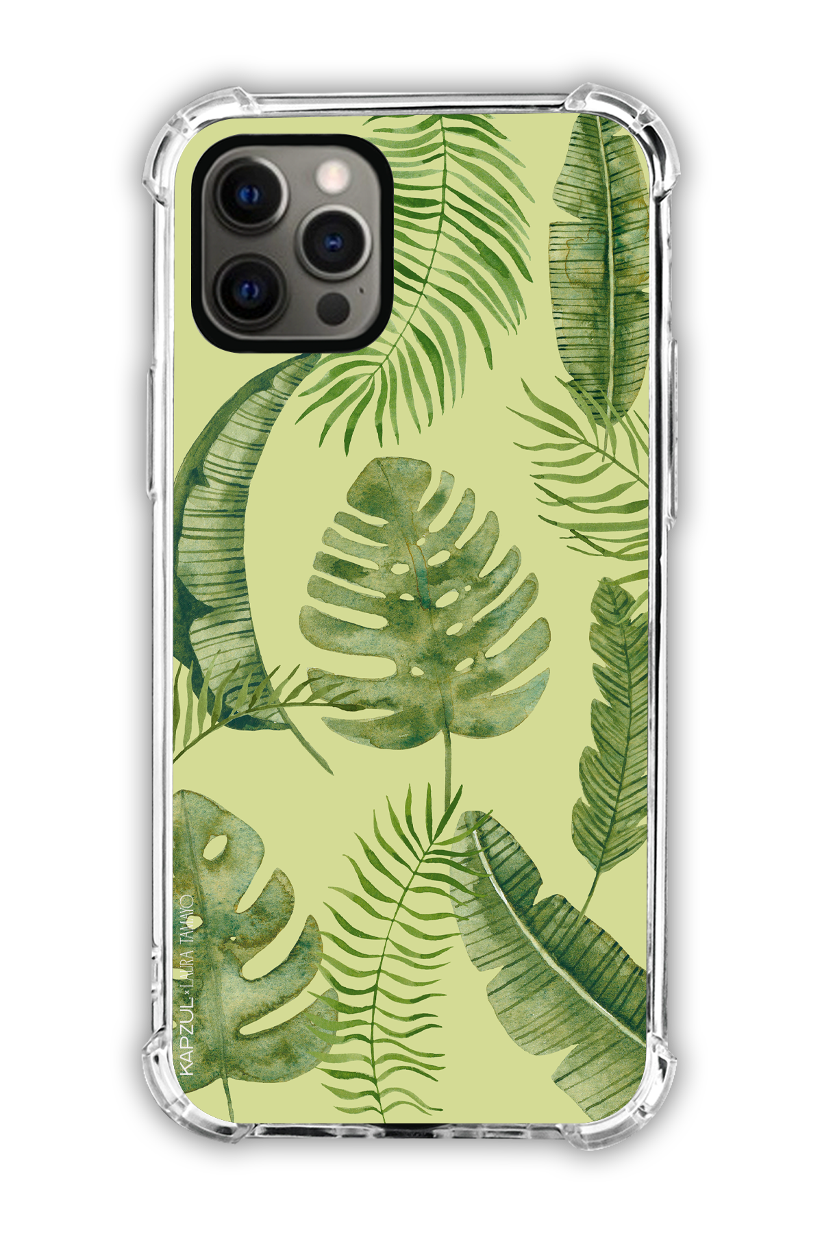 Green - Full Design – Plants Case - iPhone 12 Pro - Transparent Case